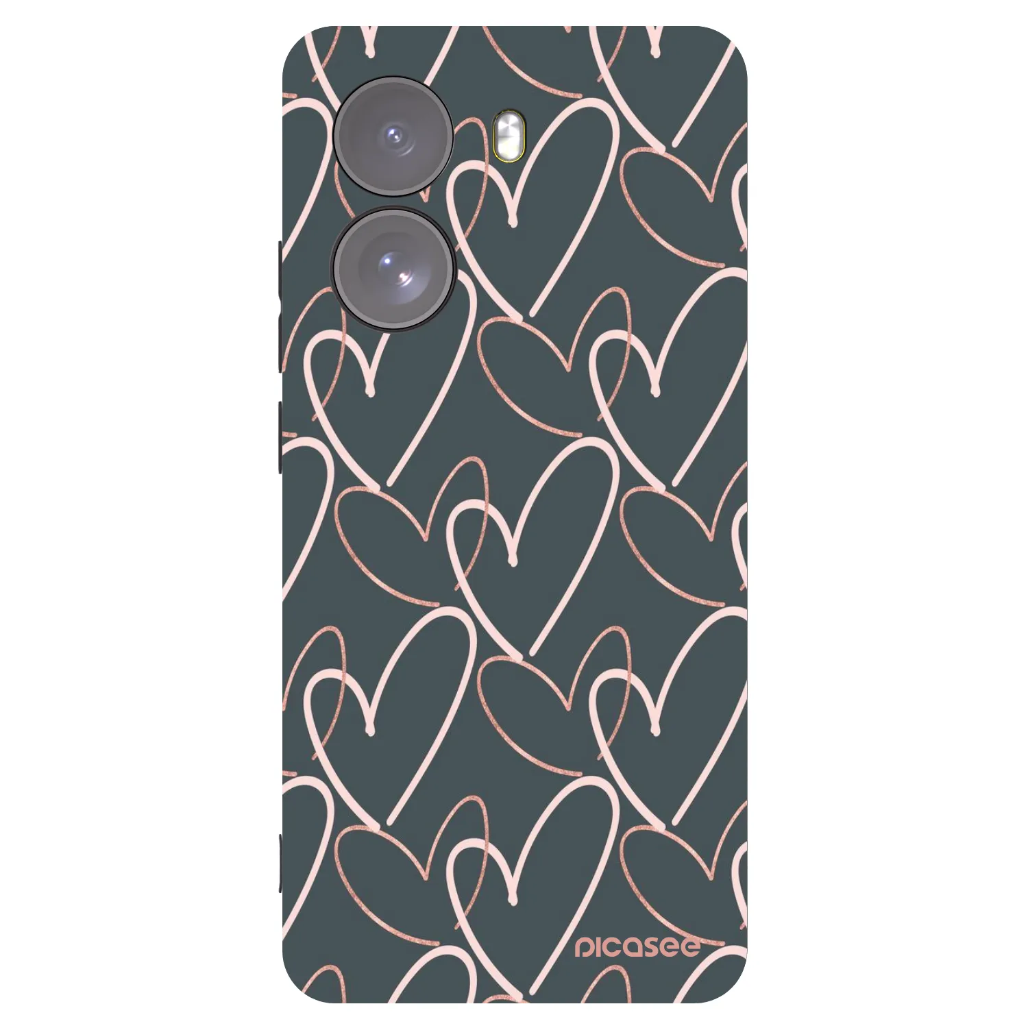 Picasee crna silikonska maskica za Xiaomi Poco X7 - Lots of love