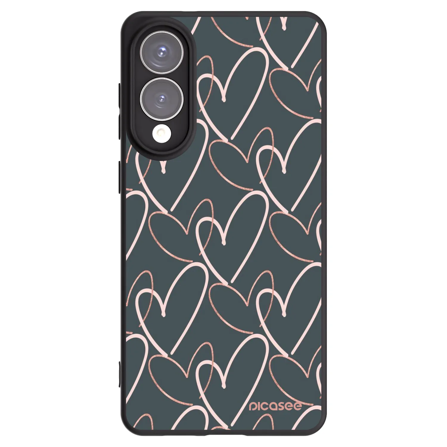 Picasee crna silikonska maskica za Samsung Galaxy S25 Edge 5G - Lots of love