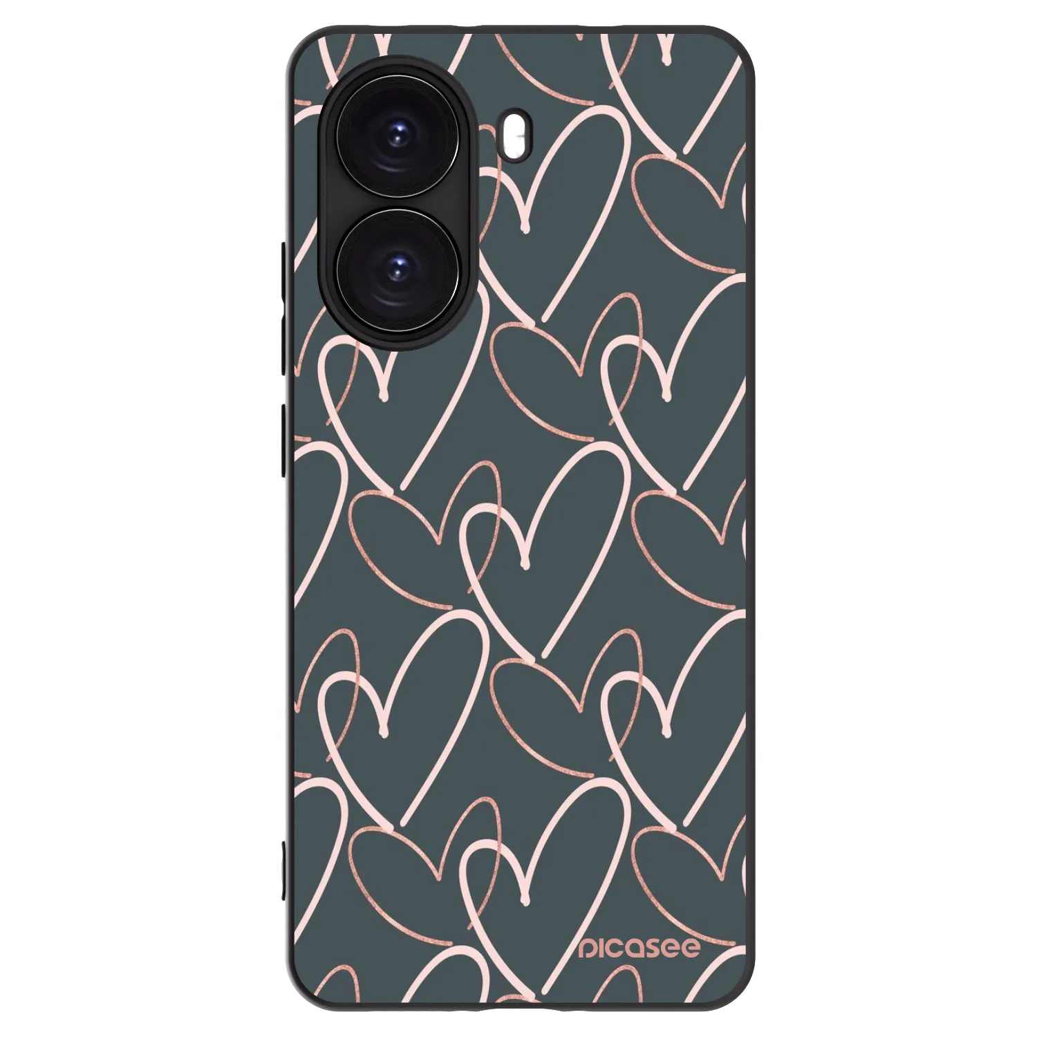Picasee crna silikonska maskica za Xiaomi Poco X7 Pro 5G - Lots of love