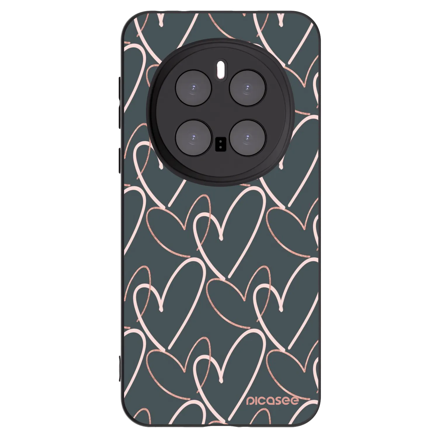 Picasee crna silikonska maskica za Honor Magic7 Pro 5G - Lots of love