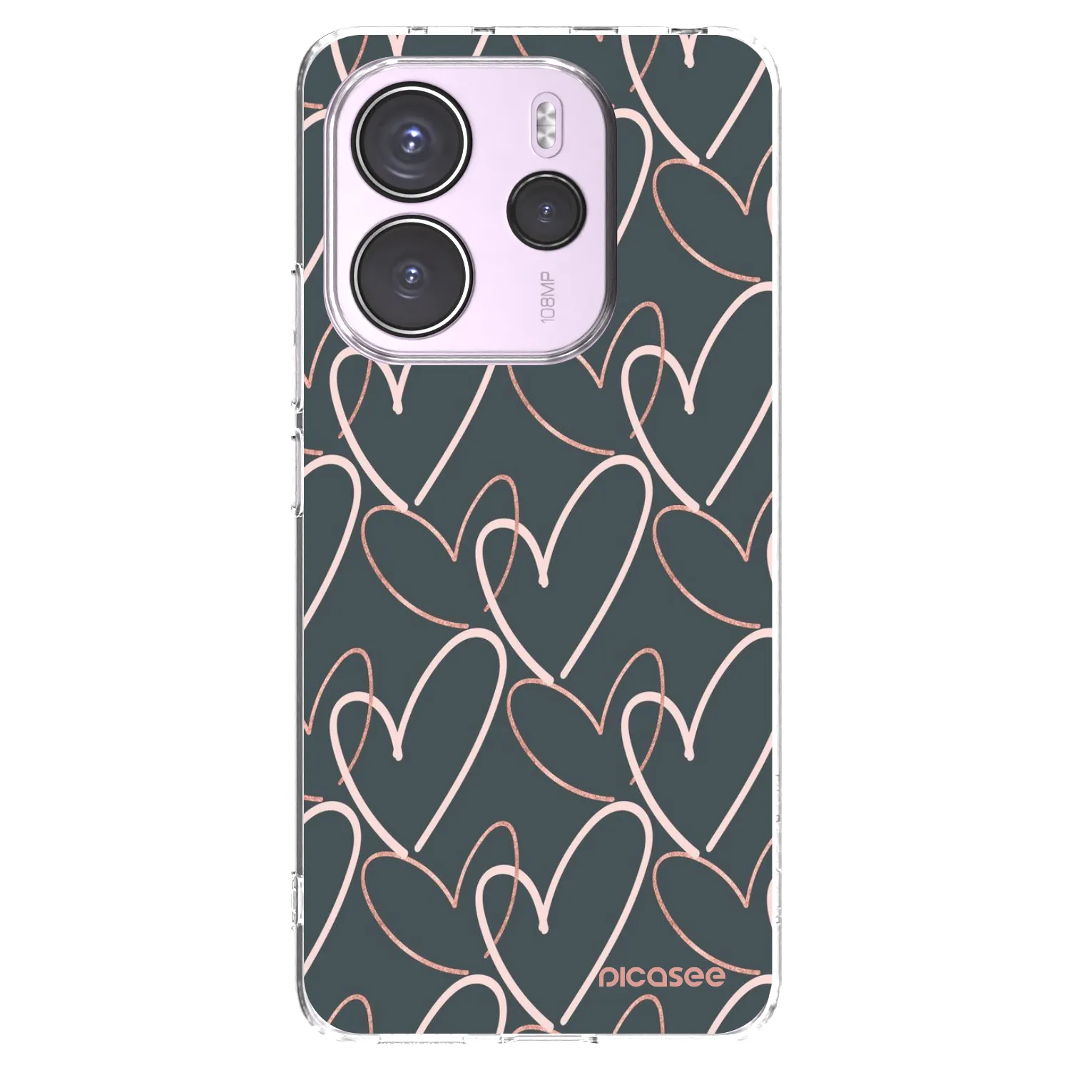 Picasee silikonska prozirna maskica za Xiaomi Redmi Note 14 4G - Lots of love