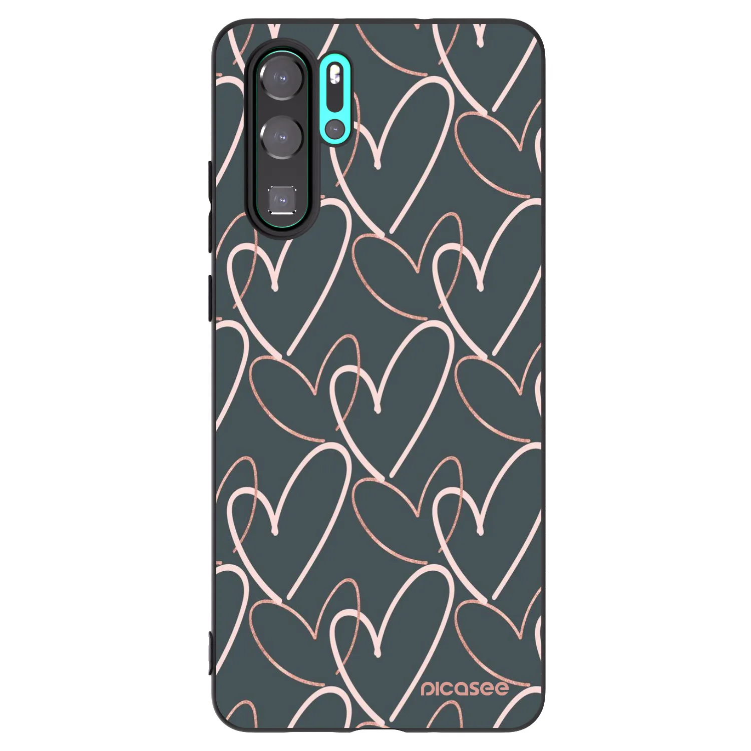 Picasee crna silikonska maskica za Huawei P30 Pro - Lots of love