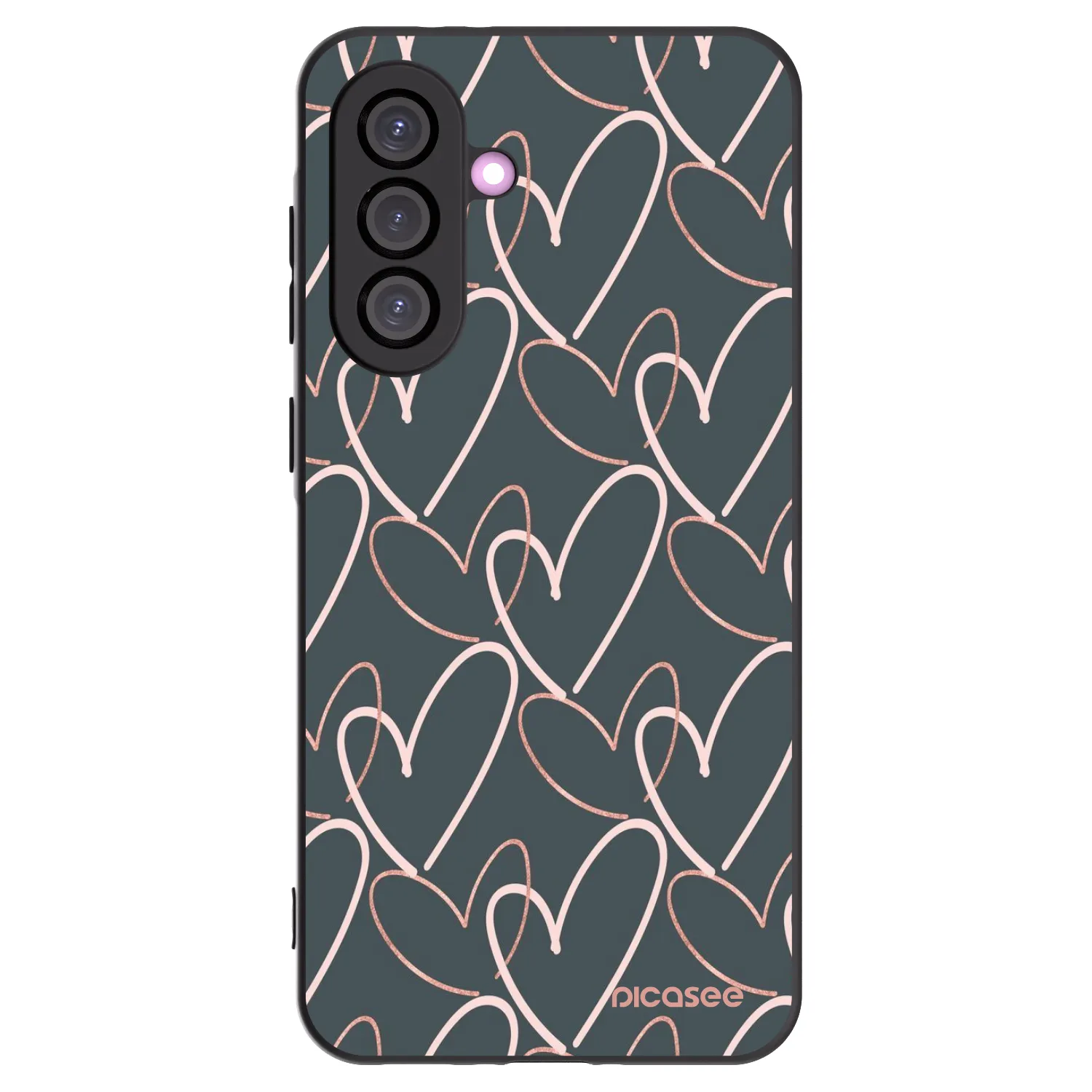 Picasee crna silikonska maskica za Samsung Galaxy A36 5G - Lots of love