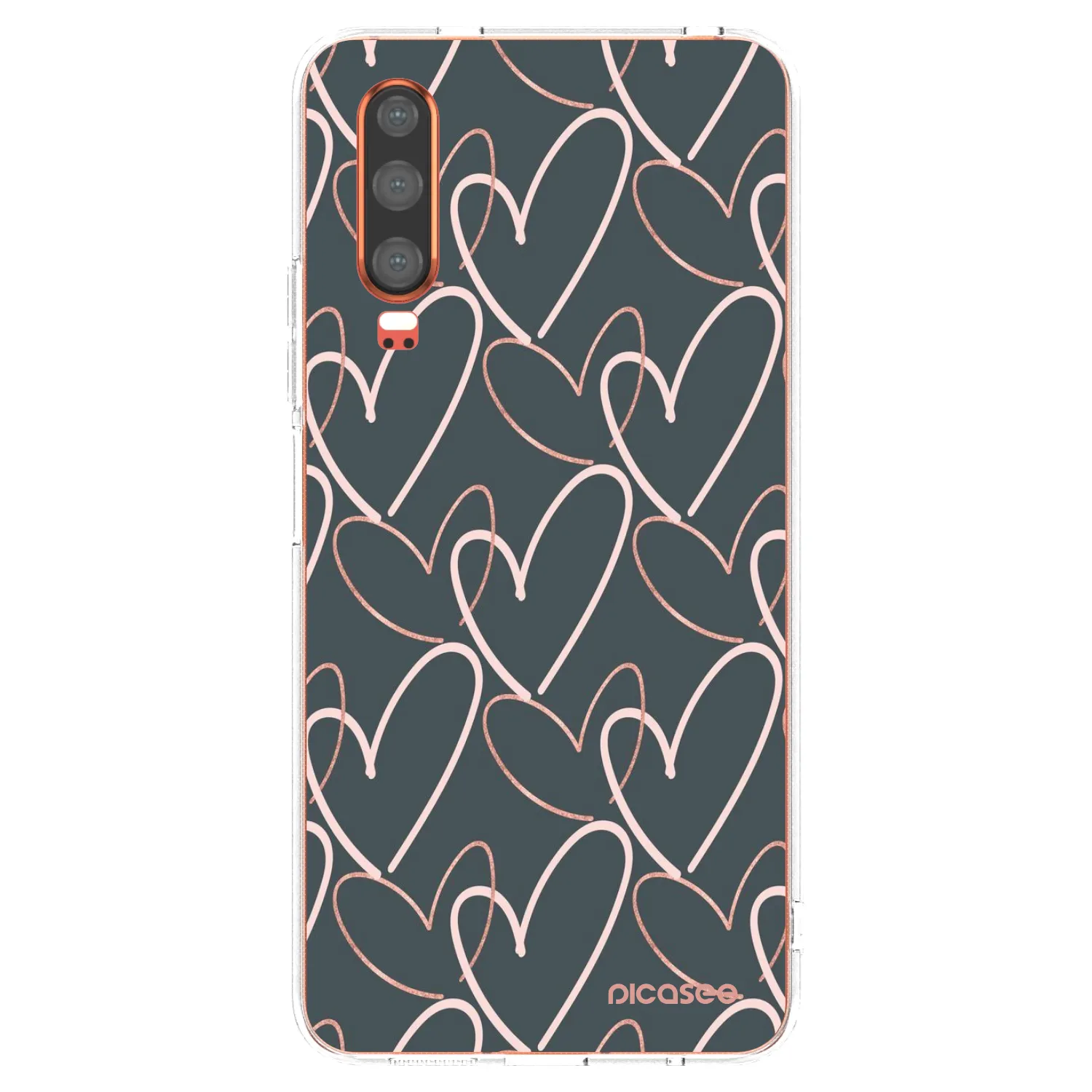 Picasee silikonska prozirna maskica za Huawei P30 - Lots of love