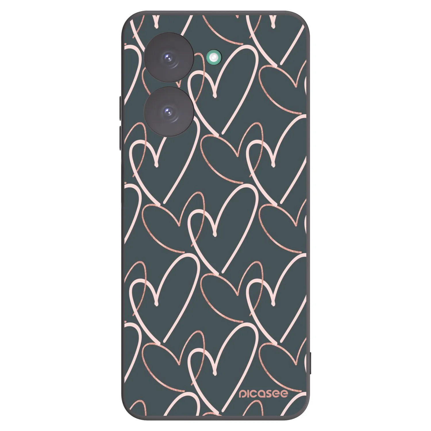 Picasee crna silikonska maskica za Xiaomi Redmi A5 - Lots of love