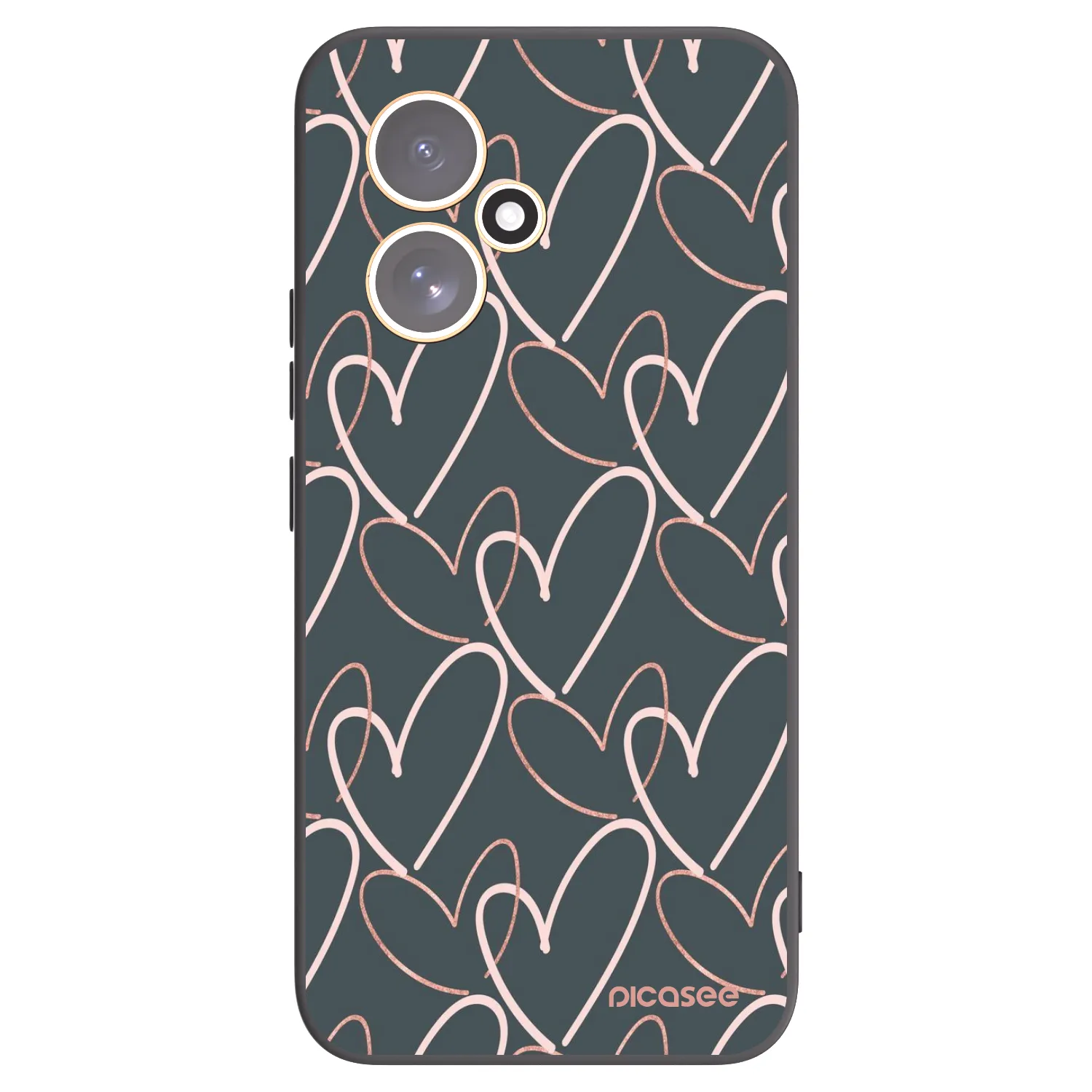 Picasee crna silikonska maskica za Honor 400 5G - Lots of love