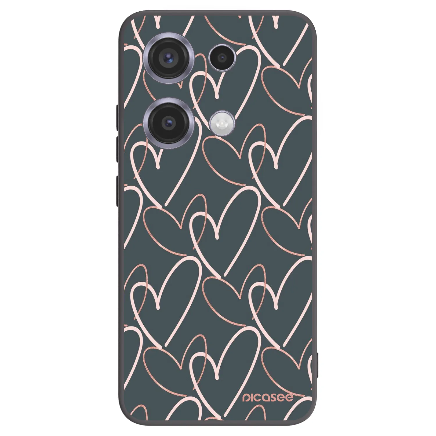 Picasee crna silikonska maskica za Xiaomi Redmi Note 14S - Lots of love