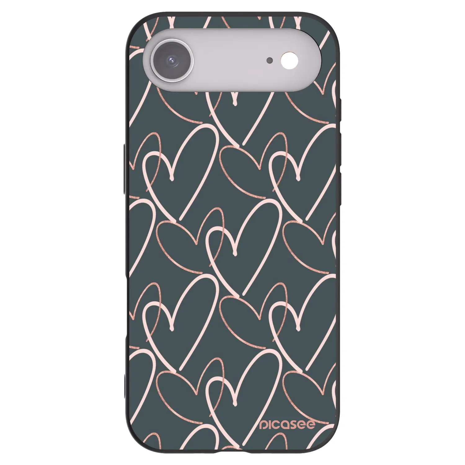 Picasee crna silikonska maskica za Apple iPhone Air - Lots of love