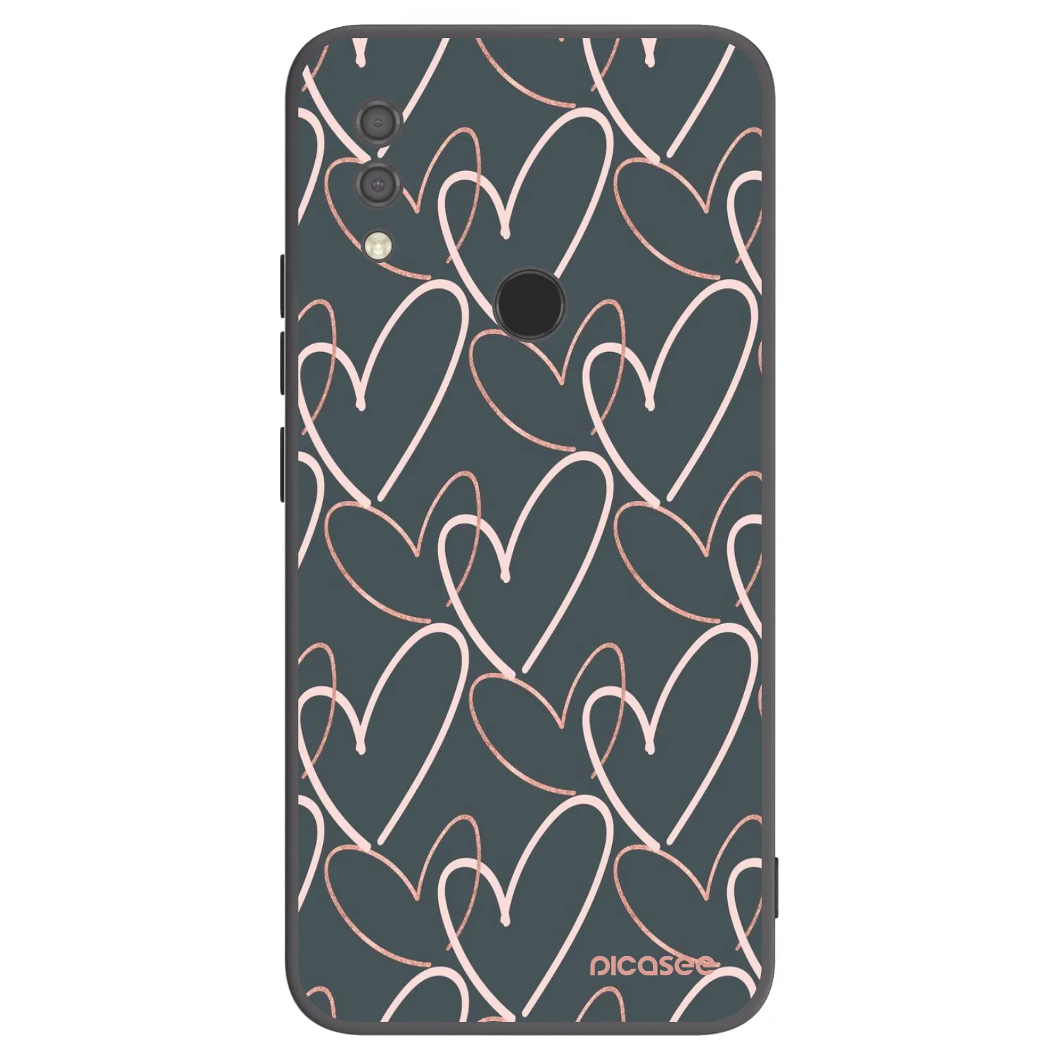 Picasee crna silikonska maskica za Xiaomi Redmi 7 - Lots of love