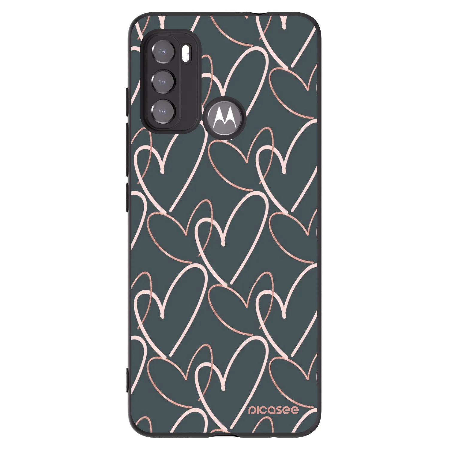 Picasee crna silikonska maskica za Motorola Edge 60 5G - Lots of love