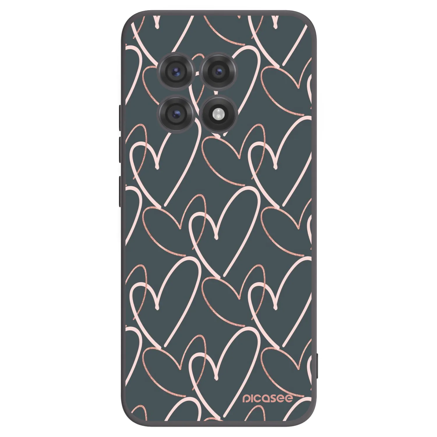 Picasee crna silikonska maskica za OnePlus 13R 5G - Lots of love