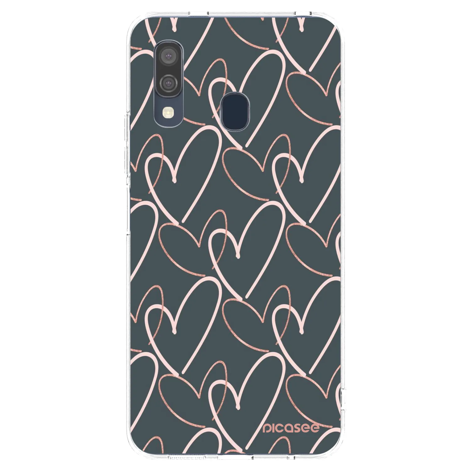 Picasee silikonska prozirna maskica za Samsung Galaxy A40 A405F - Lots of love