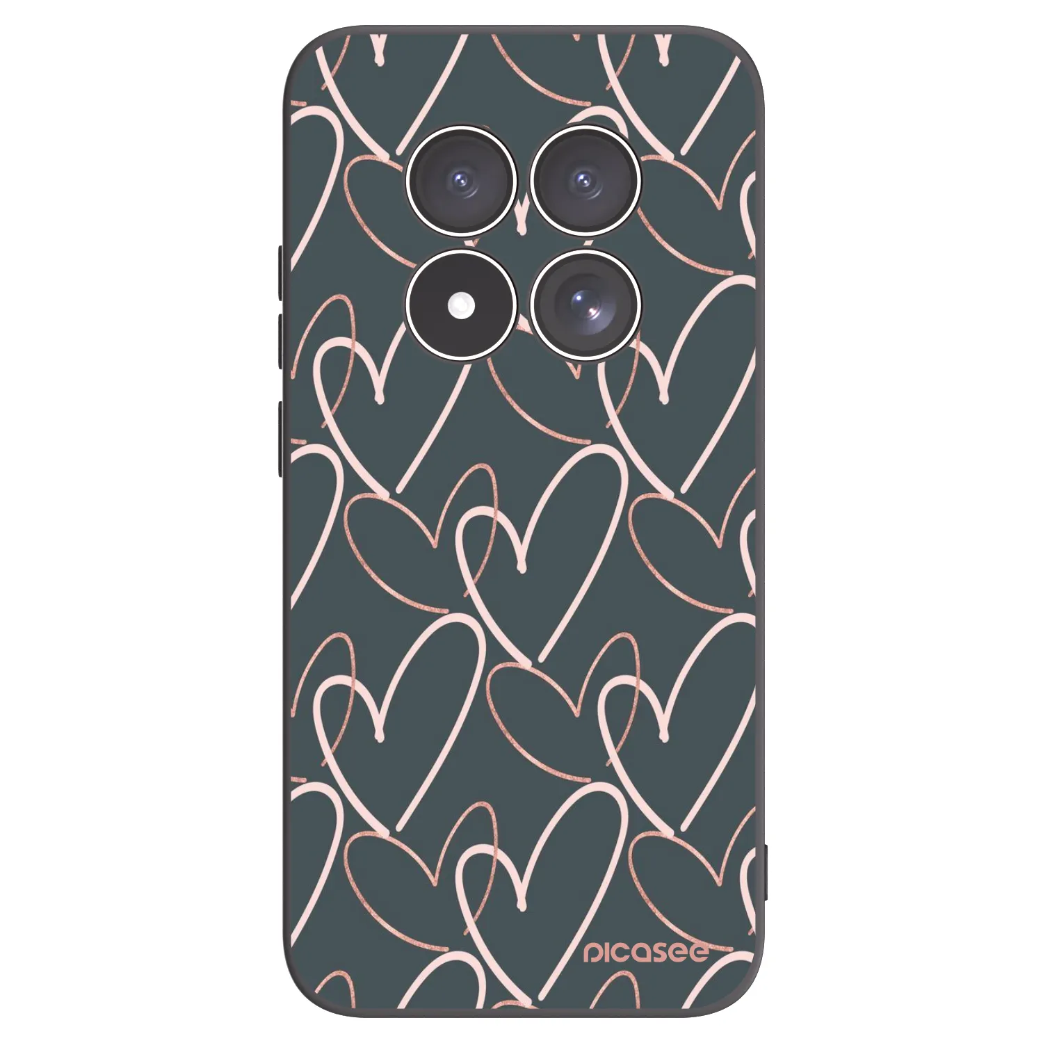 Picasee crna silikonska maskica za Xiaomi Redmi Note 15 Pro 4G - Lots of love