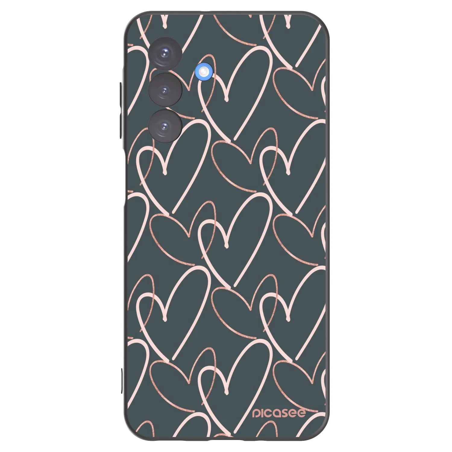 Picasee crna silikonska maskica za Samsung Galaxy A17 5G - Lots of love