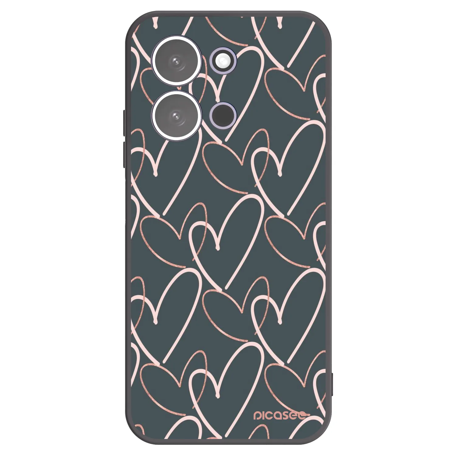 Picasee crna silikonska maskica za Xiaomi Redmi 15C 5G - Lots of love