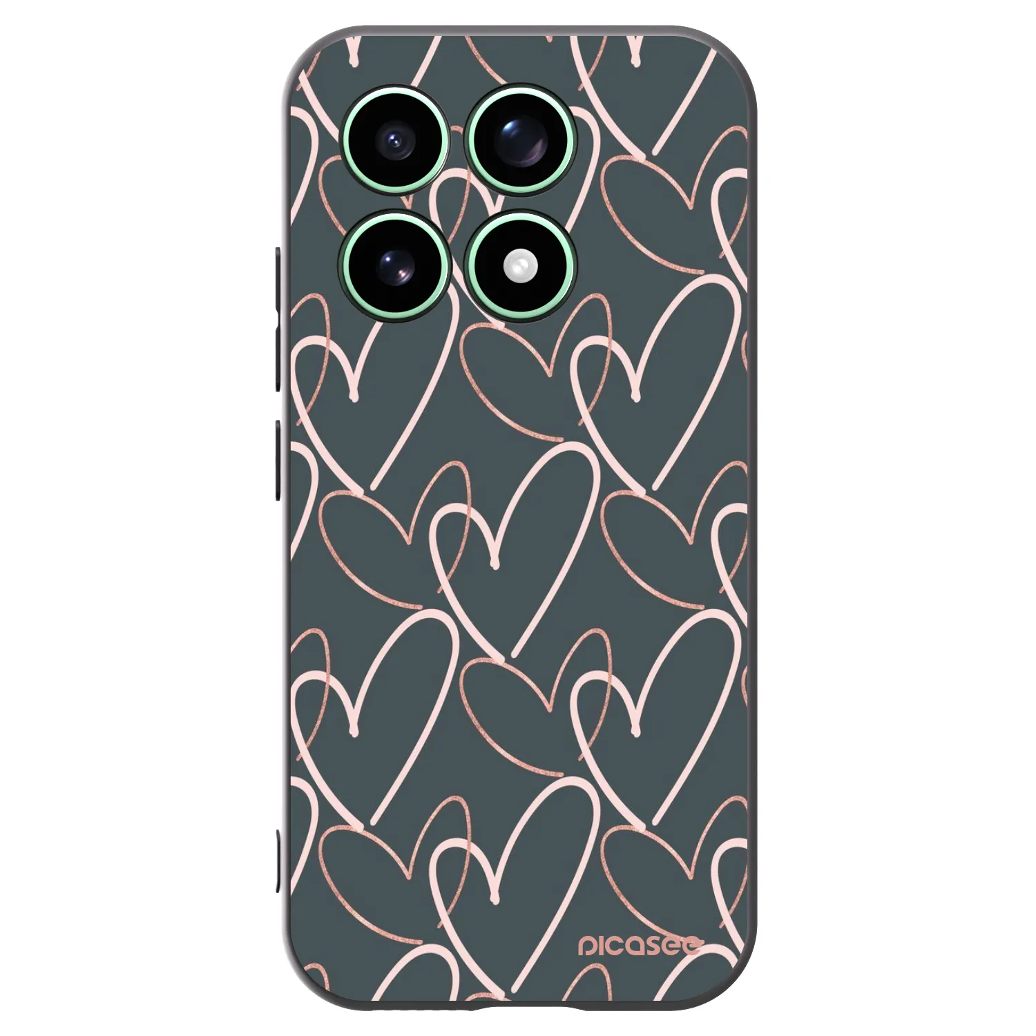 Picasee crna silikonska maskica za Xiaomi 17 - Lots of love
