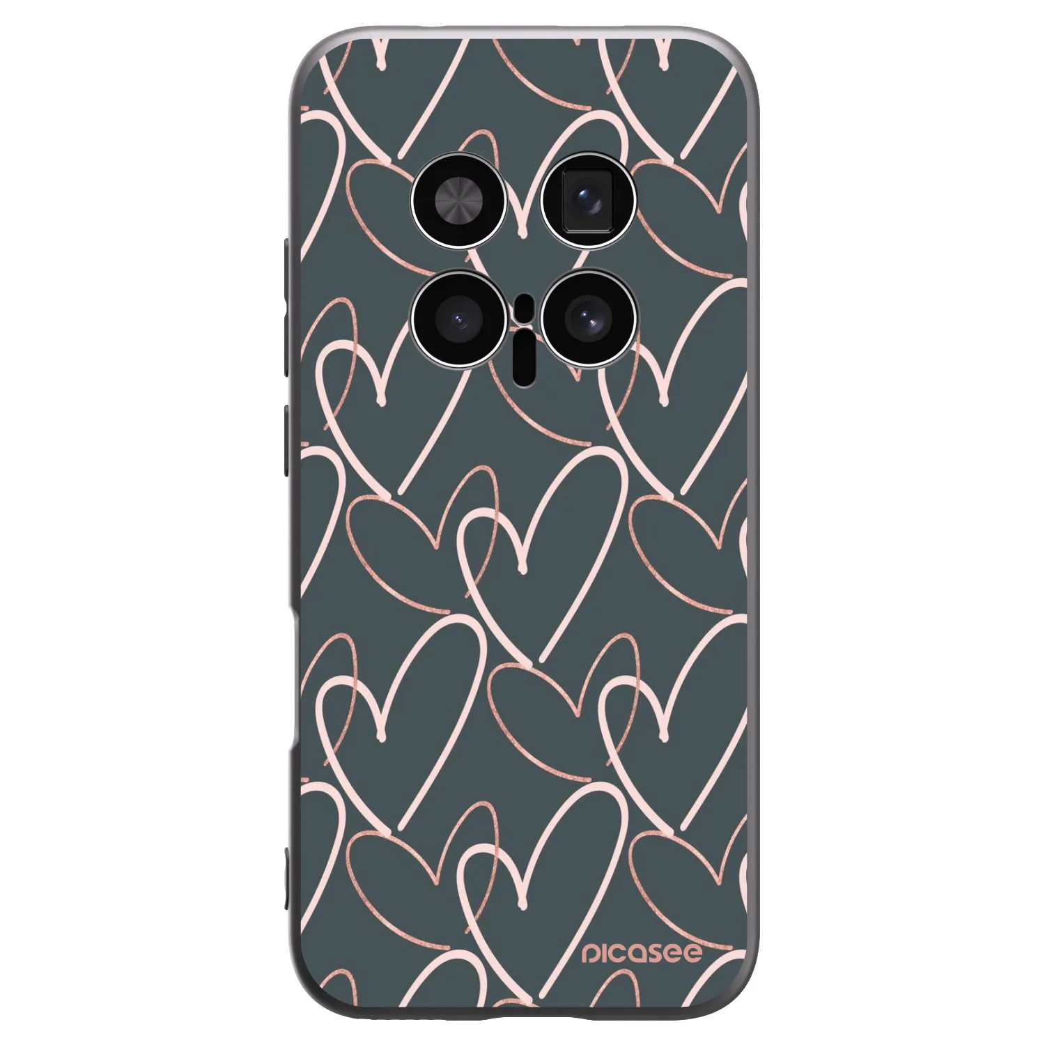 Picasee crna silikonska maskica za Honor Magic8 Pro 5G - Lots of love