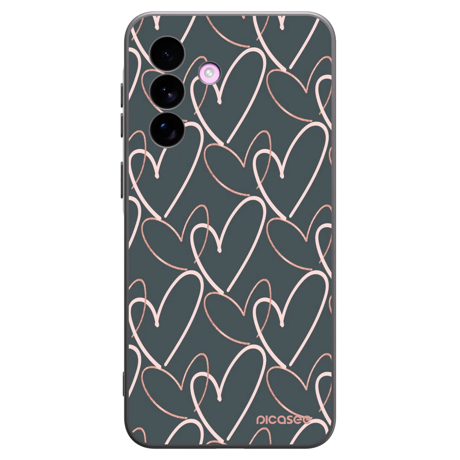 Picasee crna silikonska maskica za Samsung Galaxy A57 5G - Lots of love