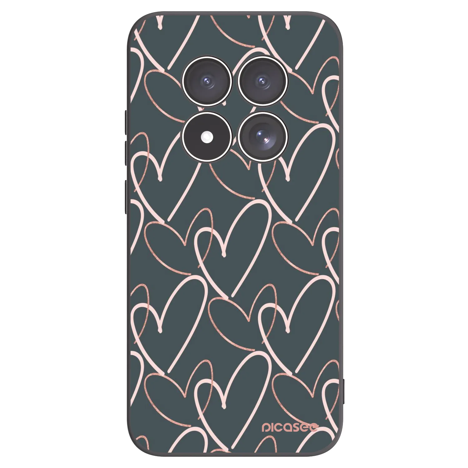 Picasee crna silikonska maskica za Xiaomi Redmi Note 15 Pro 5G - Lots of love