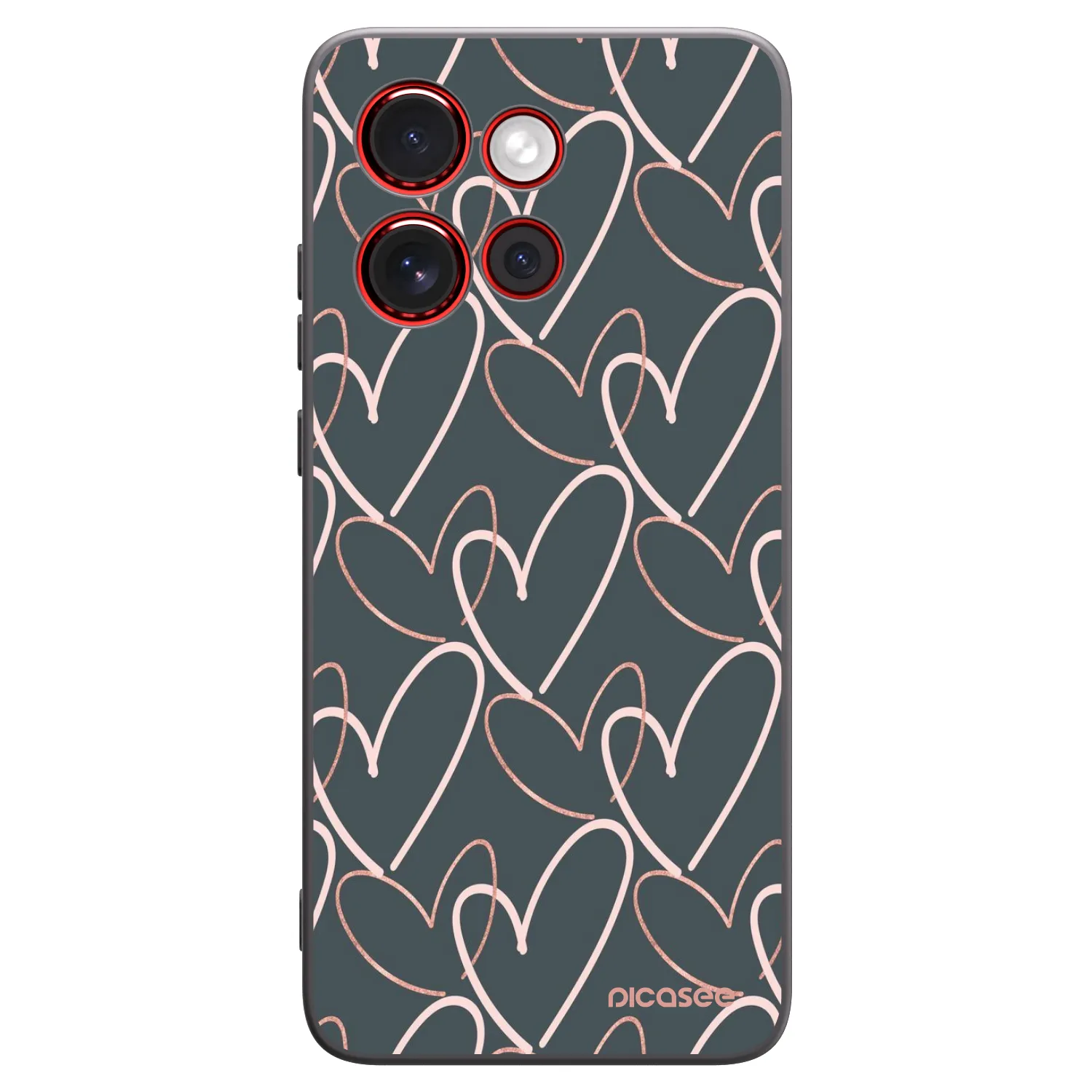 Picasee crna silikonska maskica za Motorola Edge 60 Neo 5G - Lots of love