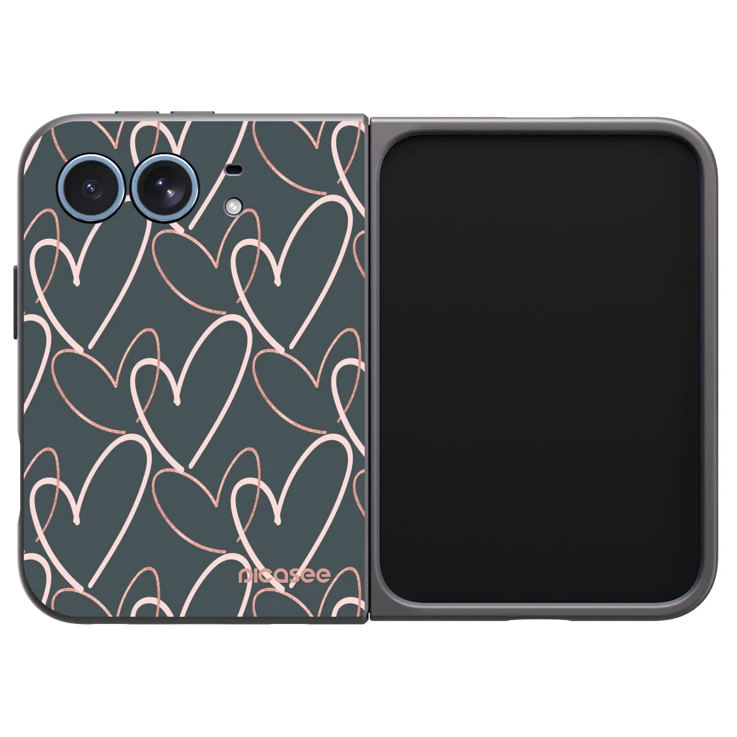 Picasee crna silikonska maskica za Apple iPhone Ultra - Lots of love