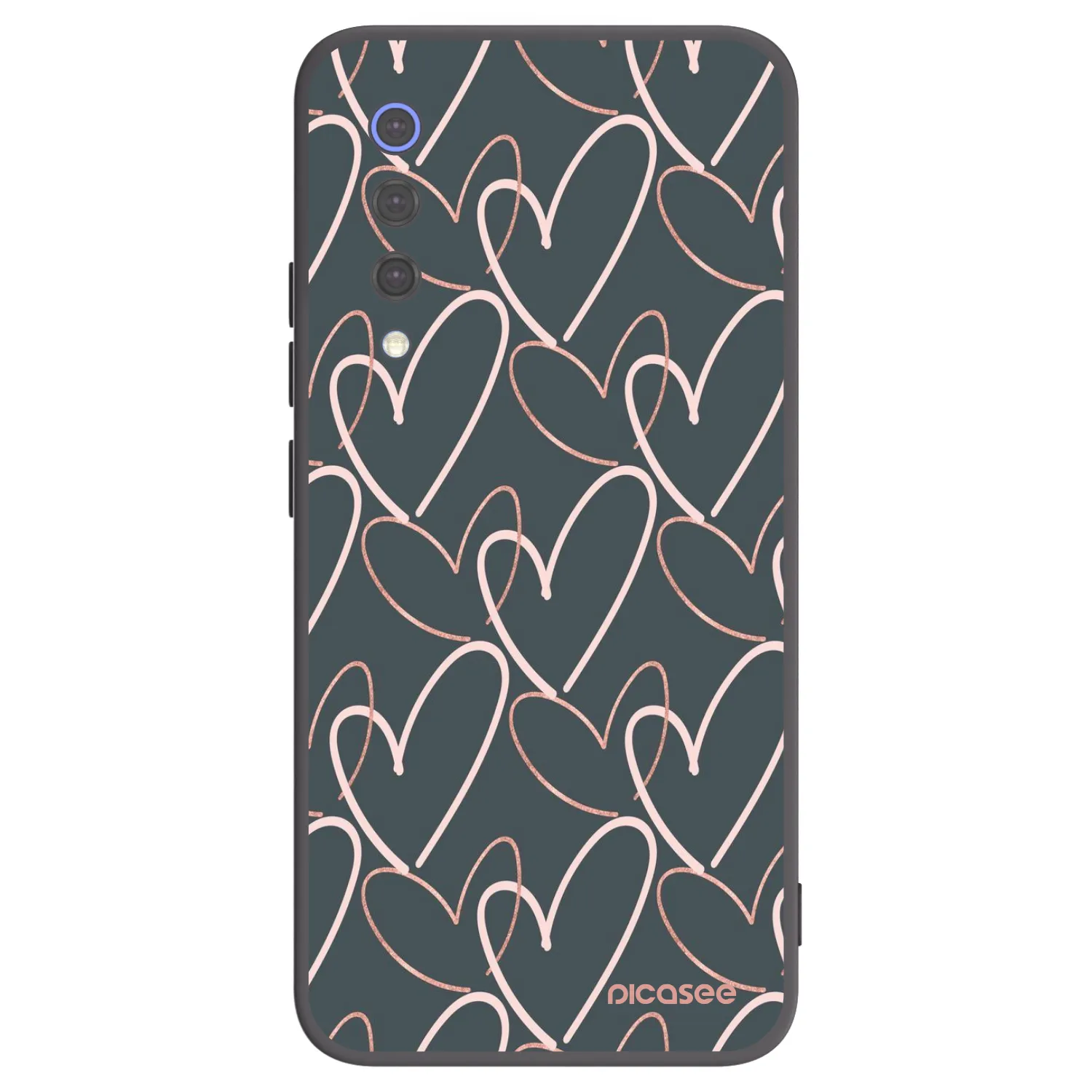 Picasee crna silikonska maskica za Xiaomi Mi 9 SE - Lots of love