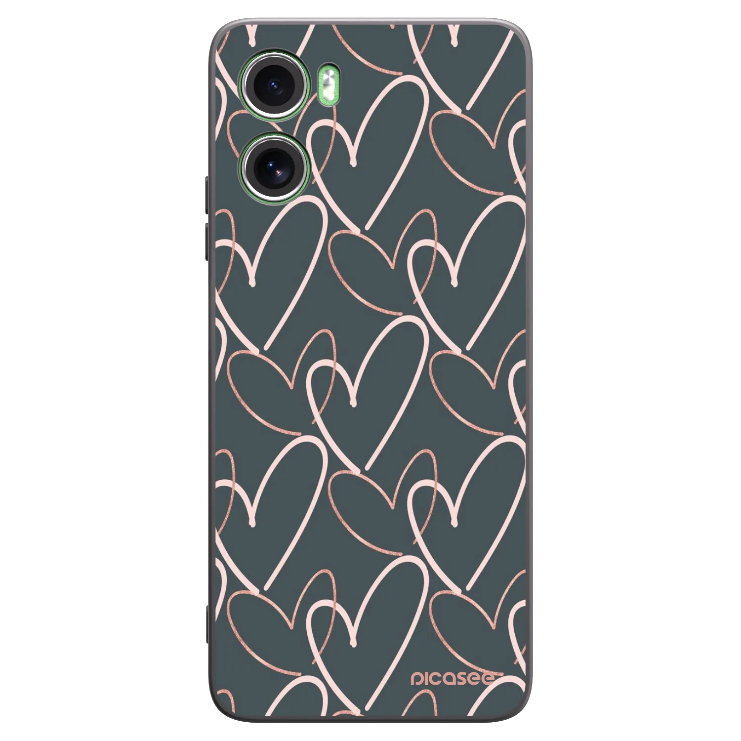 Picasee crna silikonska maskica za Motorola Moto G06 - Lots of love