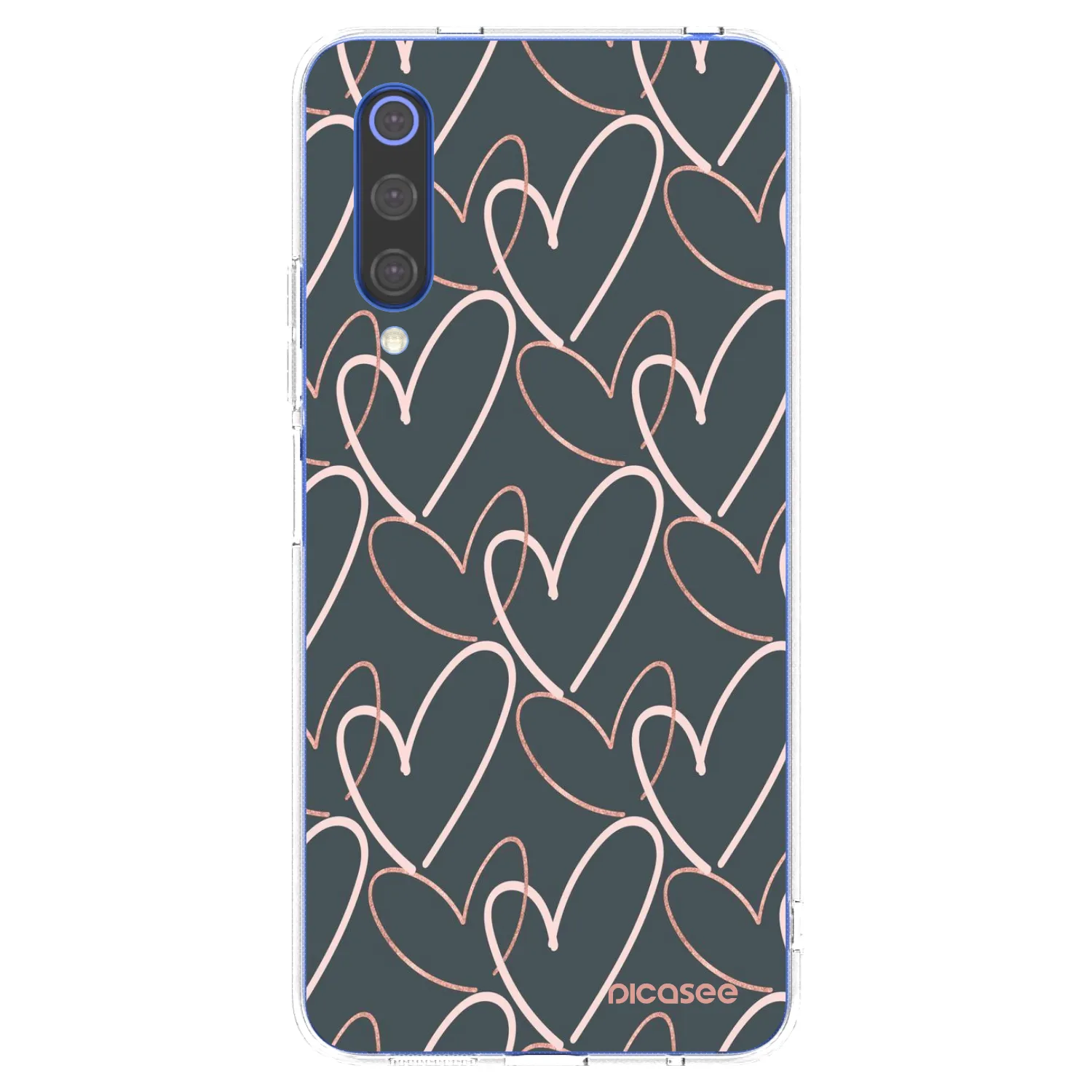 Picasee silikonska prozirna maskica za Xiaomi Mi 9 SE - Lots of love