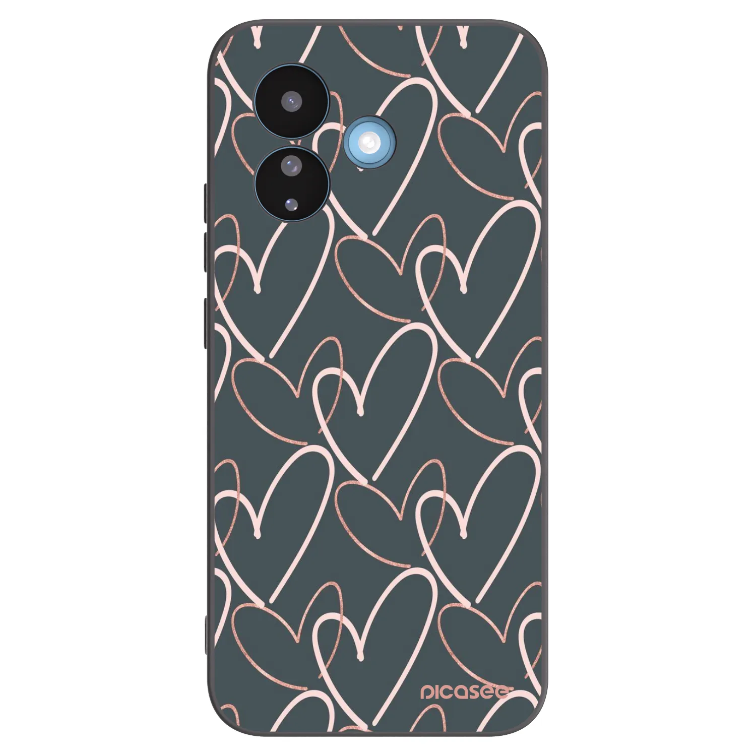 Picasee crna silikonska maskica za Xiaomi Redmi Note 17 Pro 5G - Lots of love