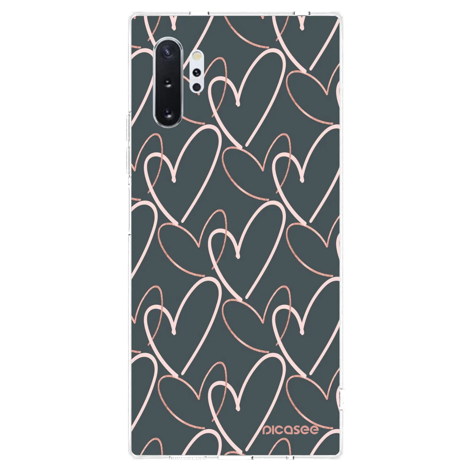 Picasee silikonska prozirna maskica za Samsung Galaxy Note 10+ N975F - Lots of love