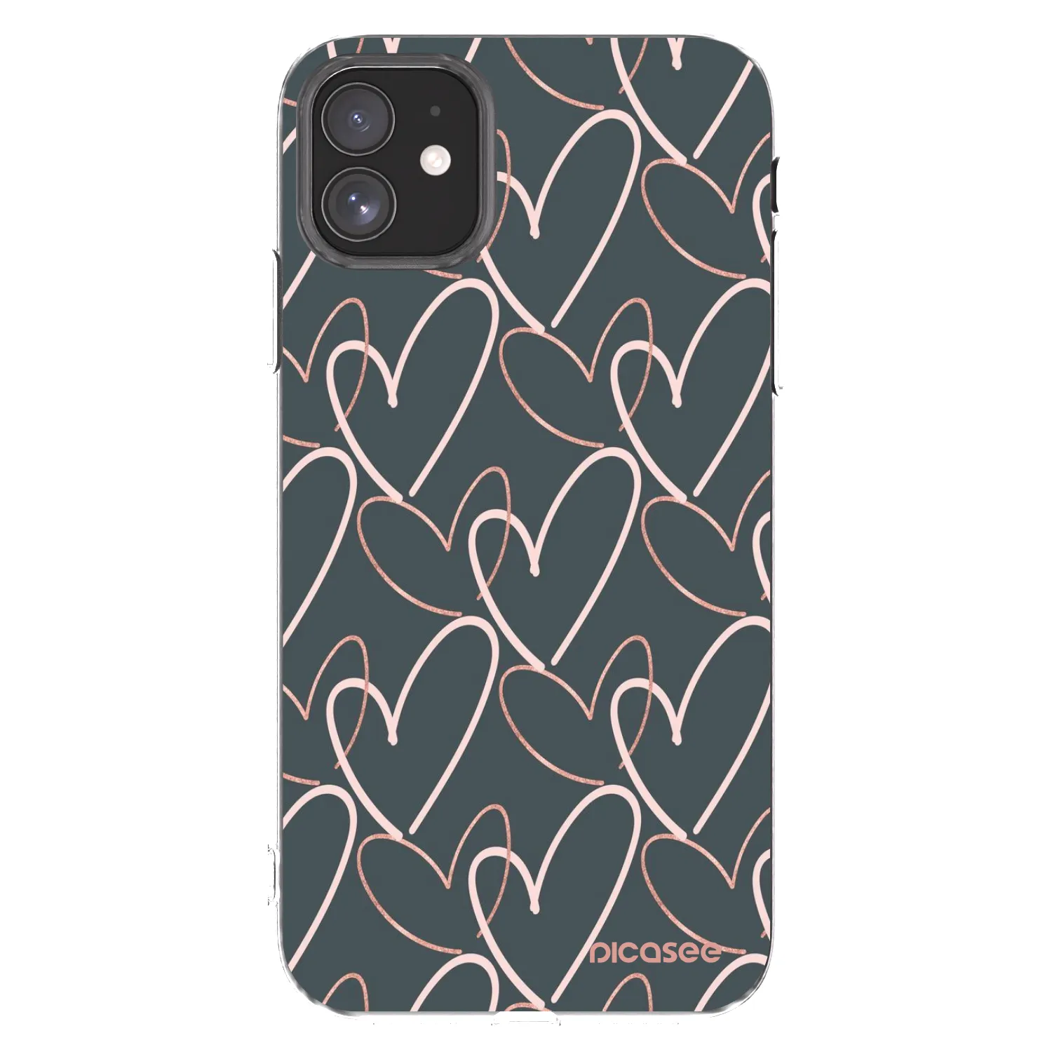 Picasee silikonska prozirna maskica za Apple iPhone 11 - Lots of love