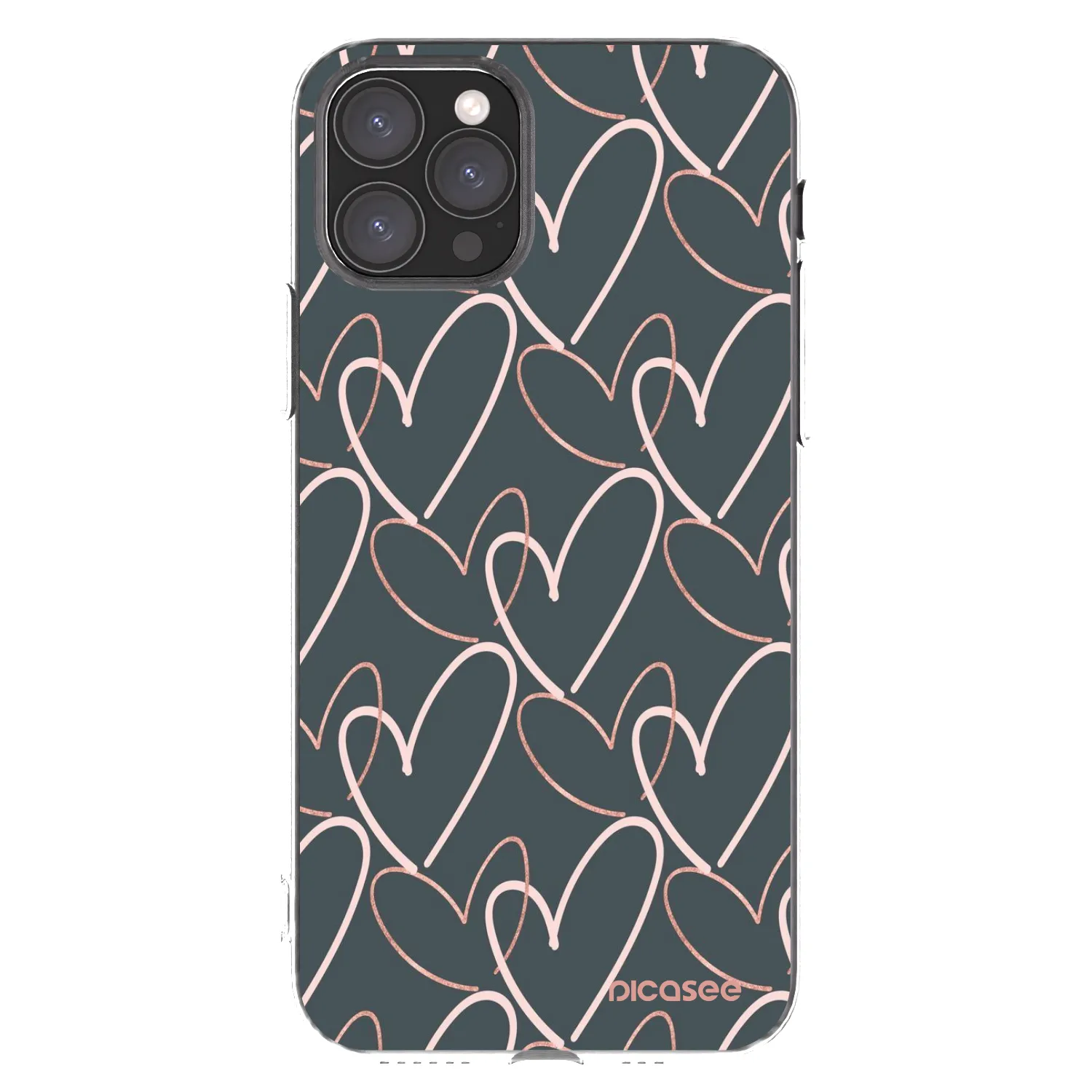 Picasee silikonska prozirna maskica za Apple iPhone 11 Pro - Lots of love
