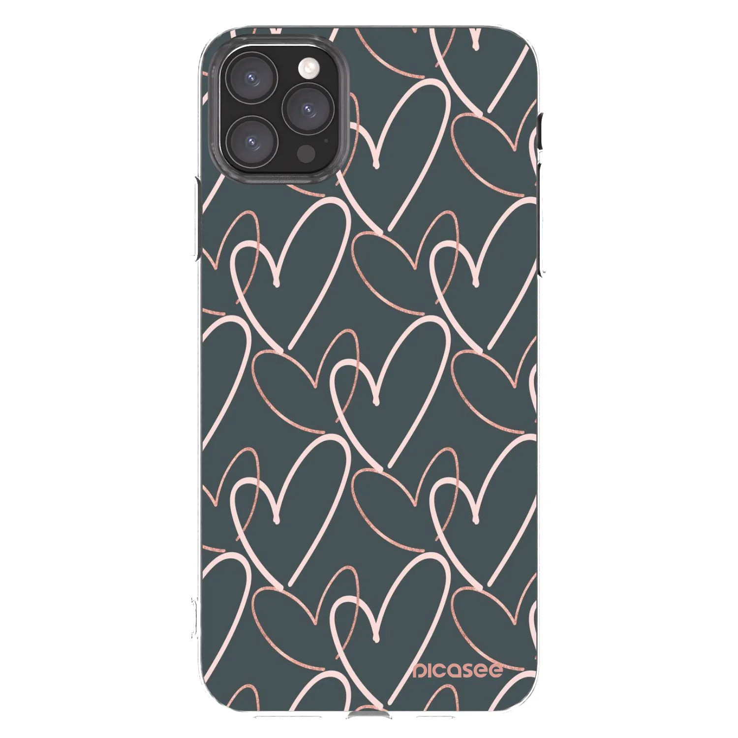 Picasee silikonska prozirna maskica za Apple iPhone 11 Pro Max - Lots of love