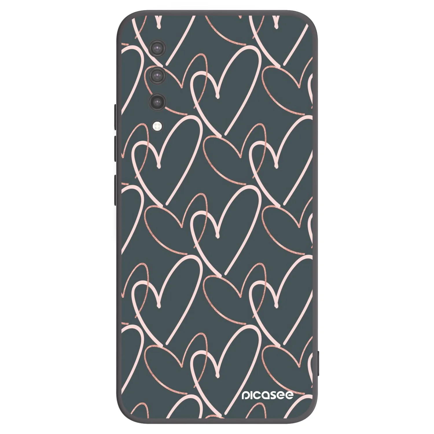 Picasee crna silikonska maskica za Xiaomi Mi 9 Lite - Lots of love