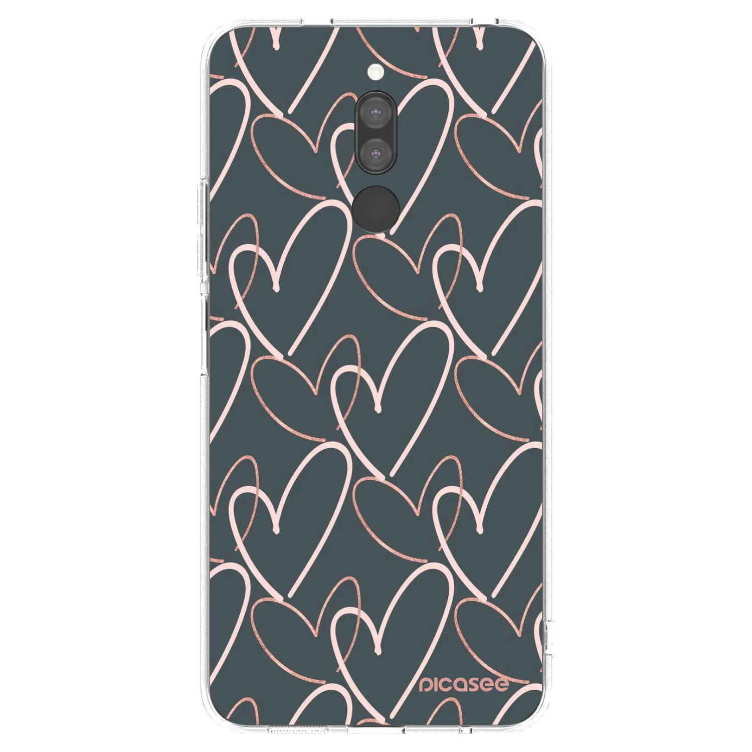 Picasee silikonska prozirna maskica za Xiaomi Redmi 8 - Lots of love
