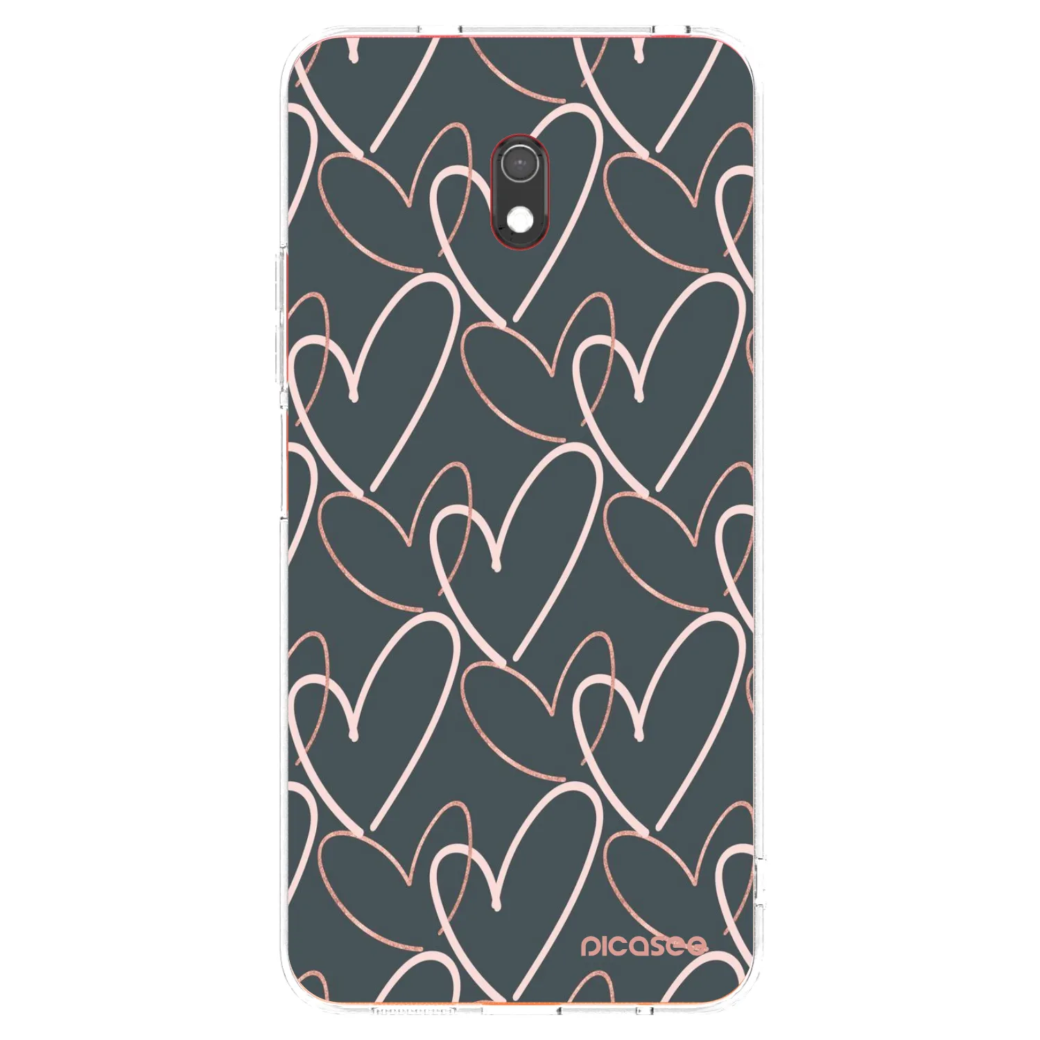 Picasee silikonska prozirna maskica za Xiaomi Redmi 8A - Lots of love