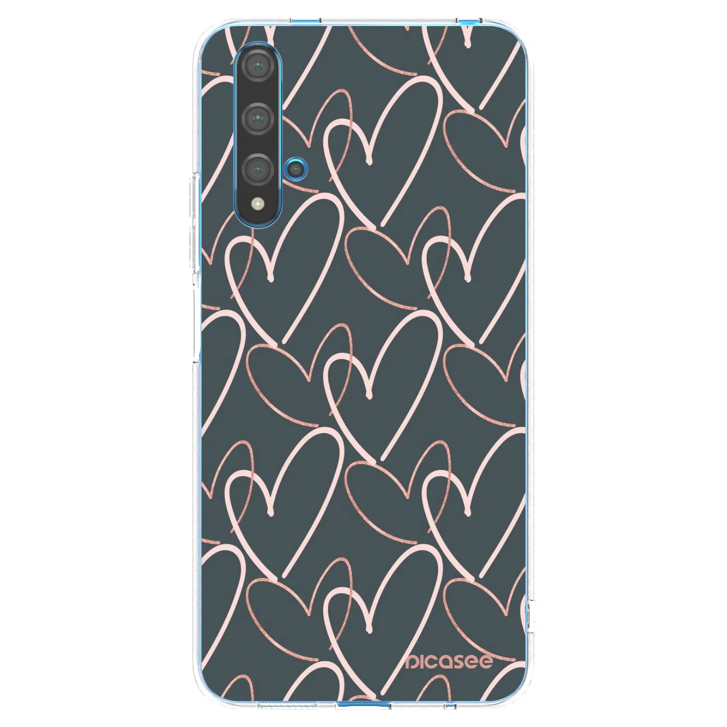 Picasee silikonska prozirna maskica za Huawei Nova 5T - Lots of love