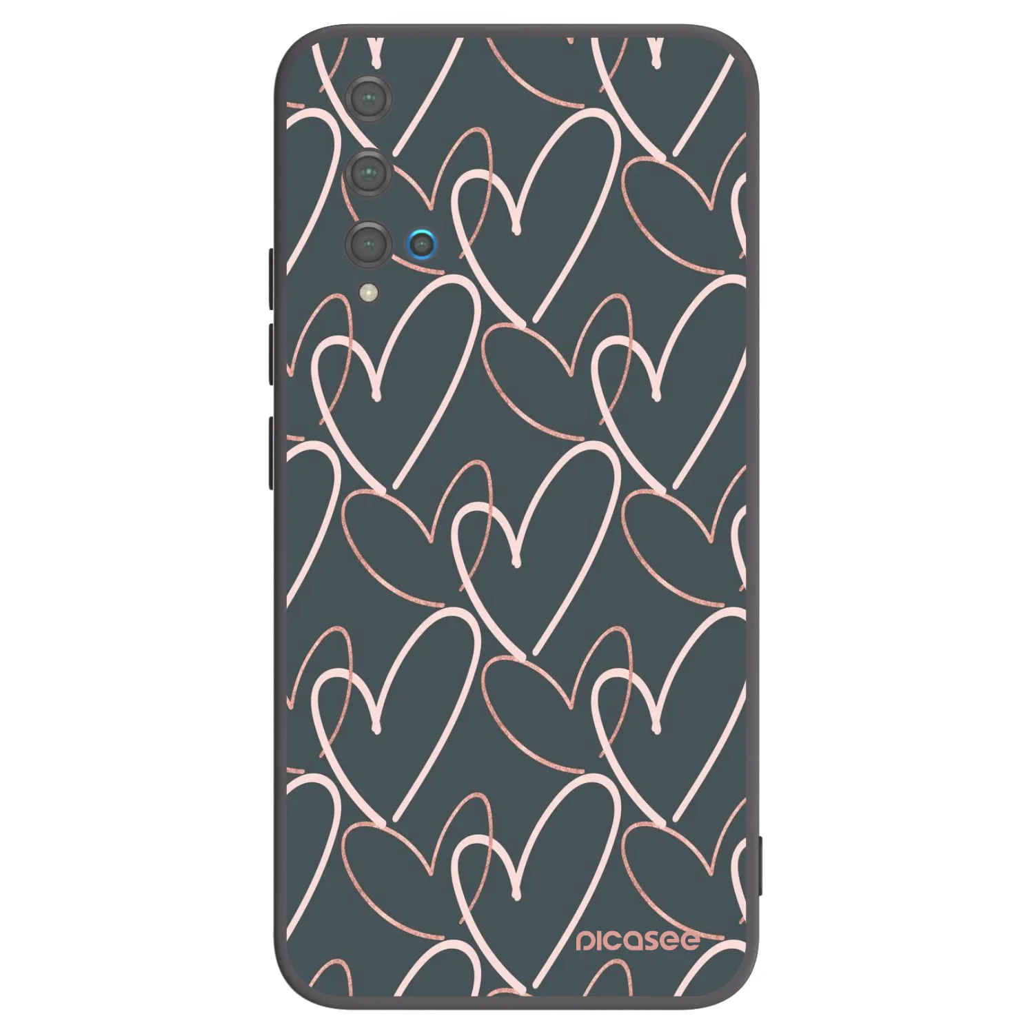 Picasee crna silikonska maskica za Huawei Nova 5T - Lots of love