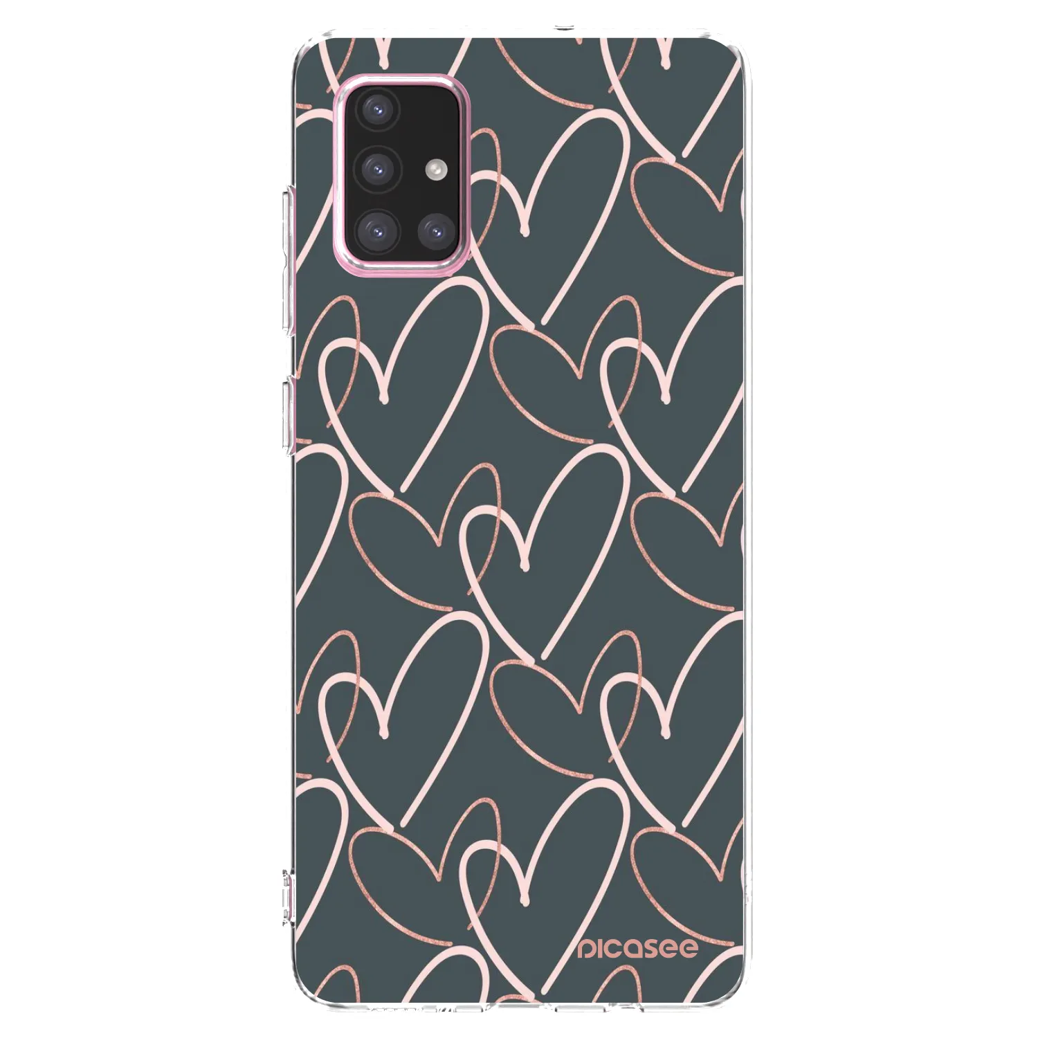 Picasee silikonska prozirna maskica za Samsung Galaxy A71 A715F - Lots of love