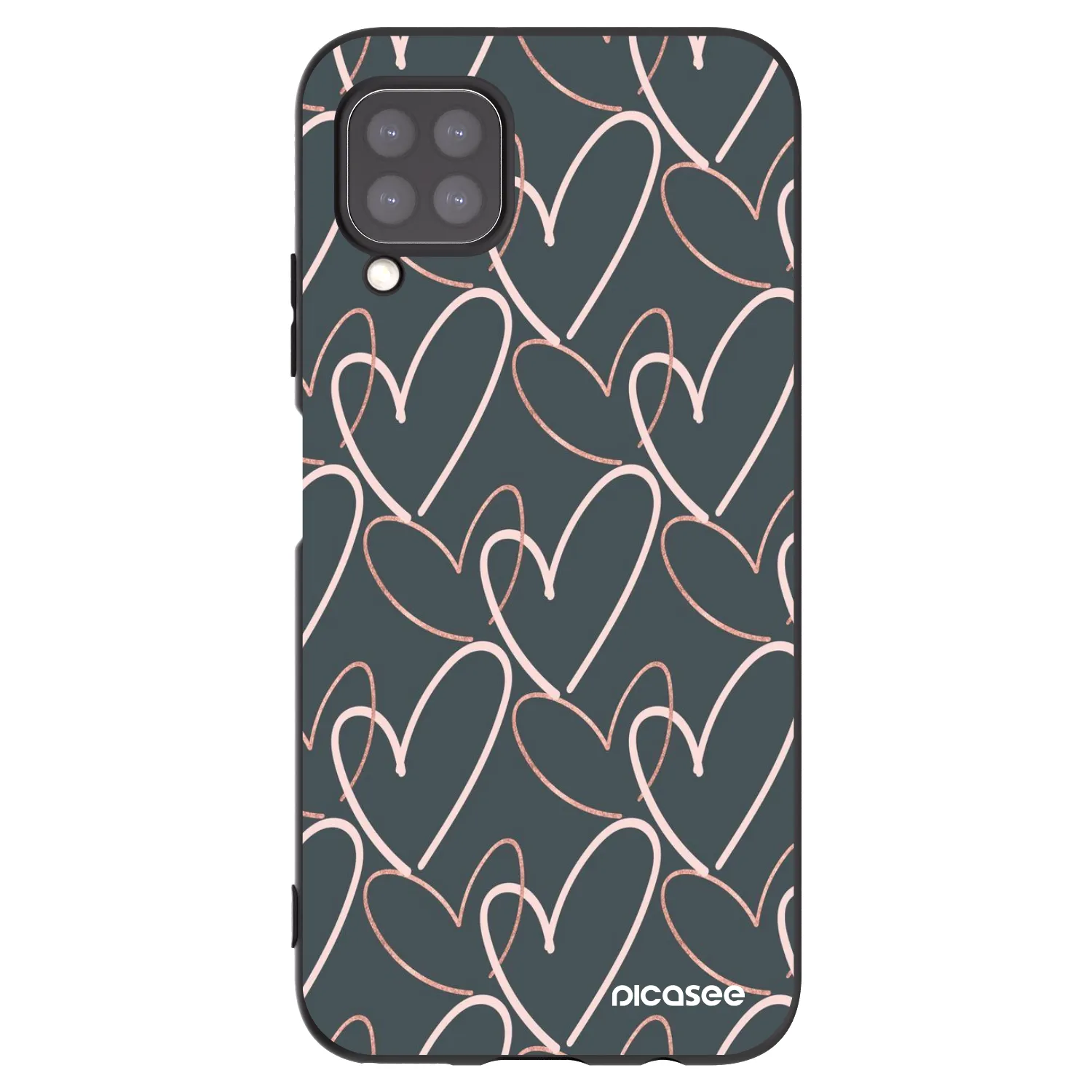 Picasee crna silikonska maskica za Huawei P40 Lite - Lots of love