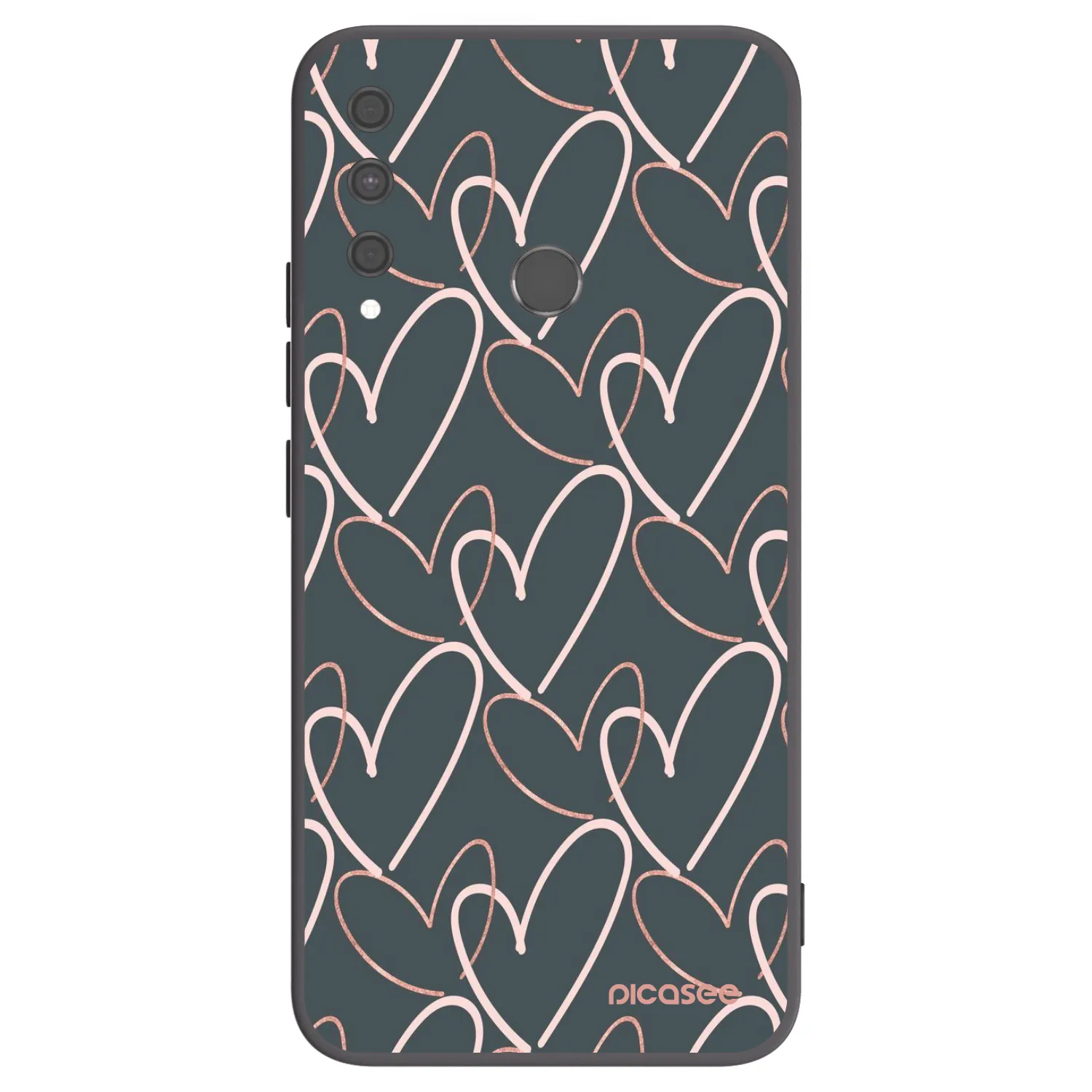 Picasee crna silikonska maskica za Huawei P40 Lite E - Lots of love