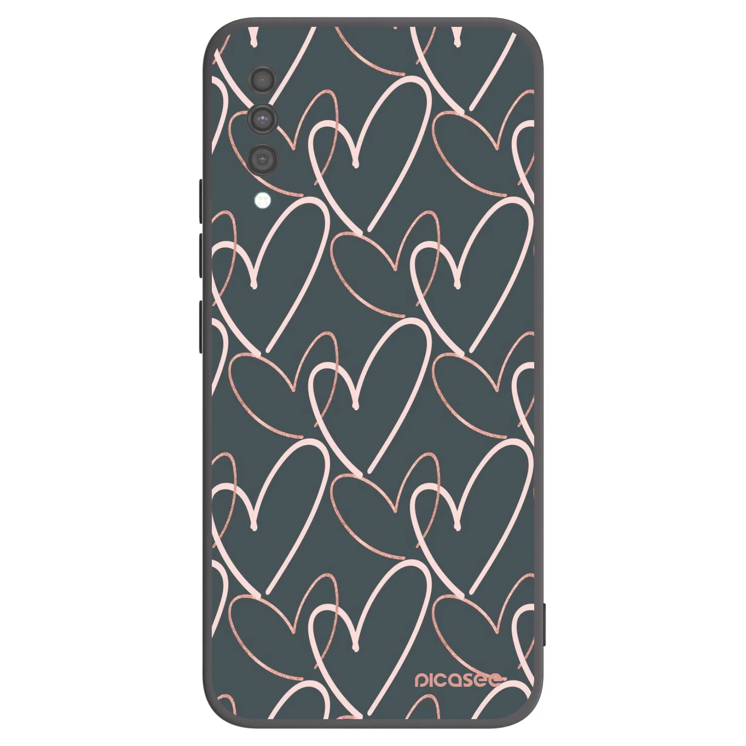 Picasee crna silikonska maskica za Samsung Galaxy A30s A307F - Lots of love
