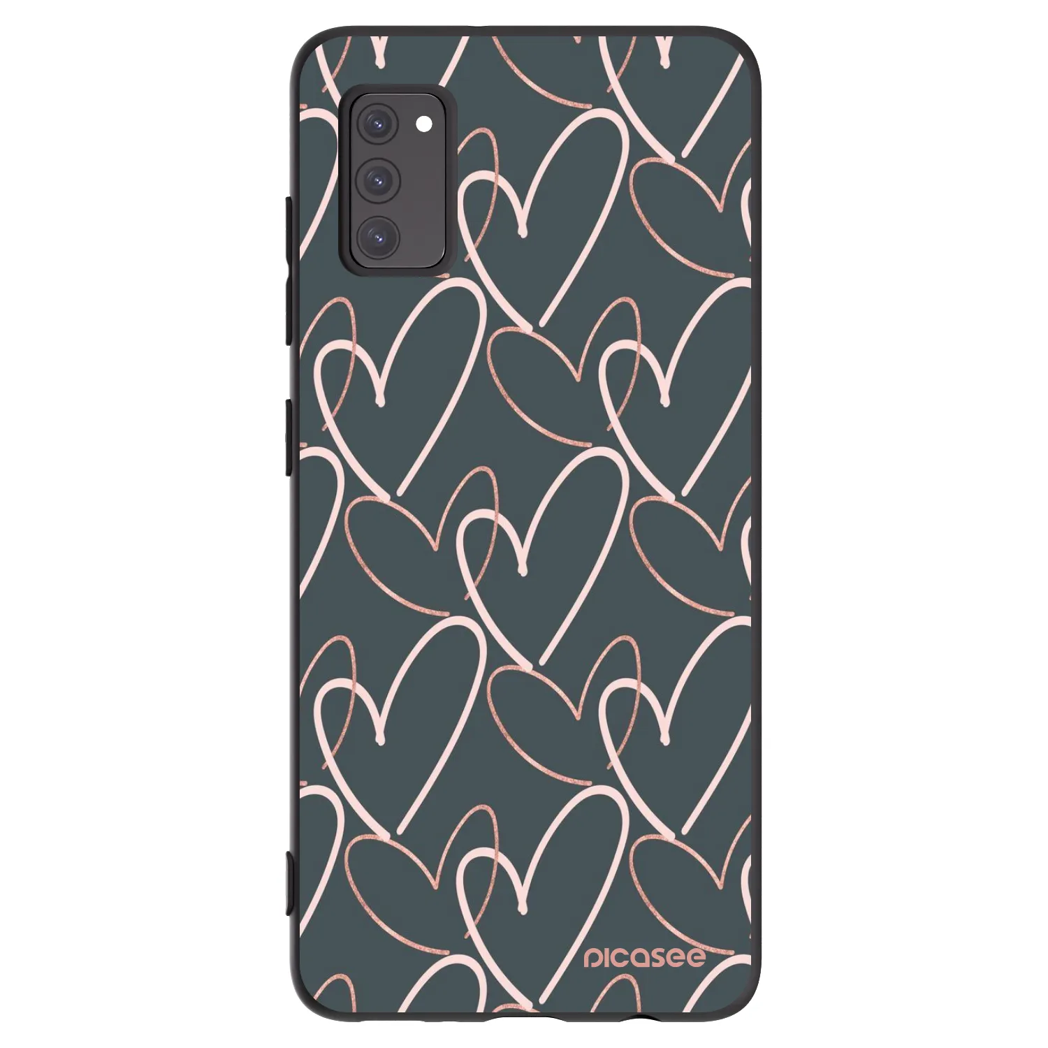 Picasee crna silikonska maskica za Samsung Galaxy A41 A415F - Lots of love