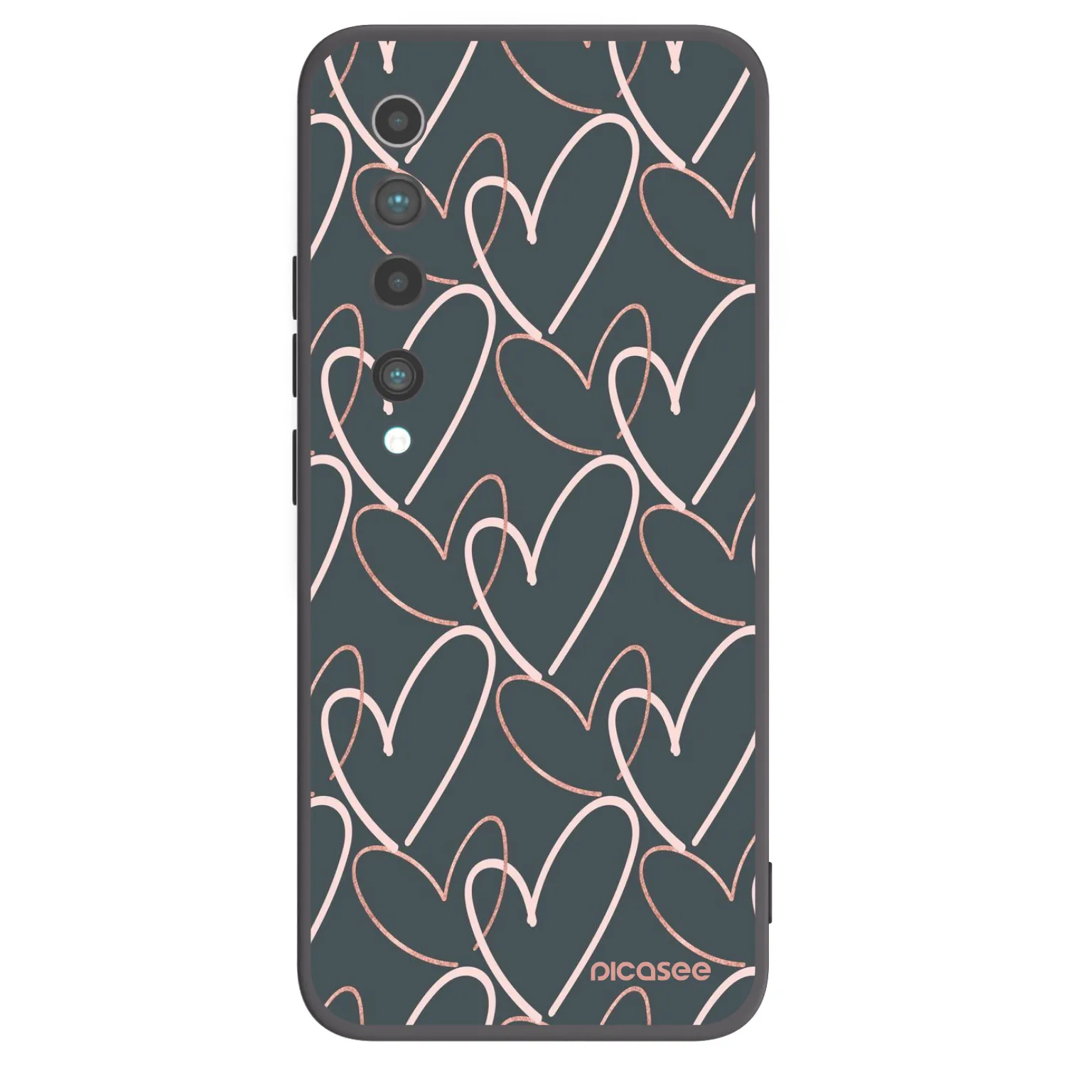 Picasee crna silikonska maskica za Xiaomi Mi 10 - Lots of love