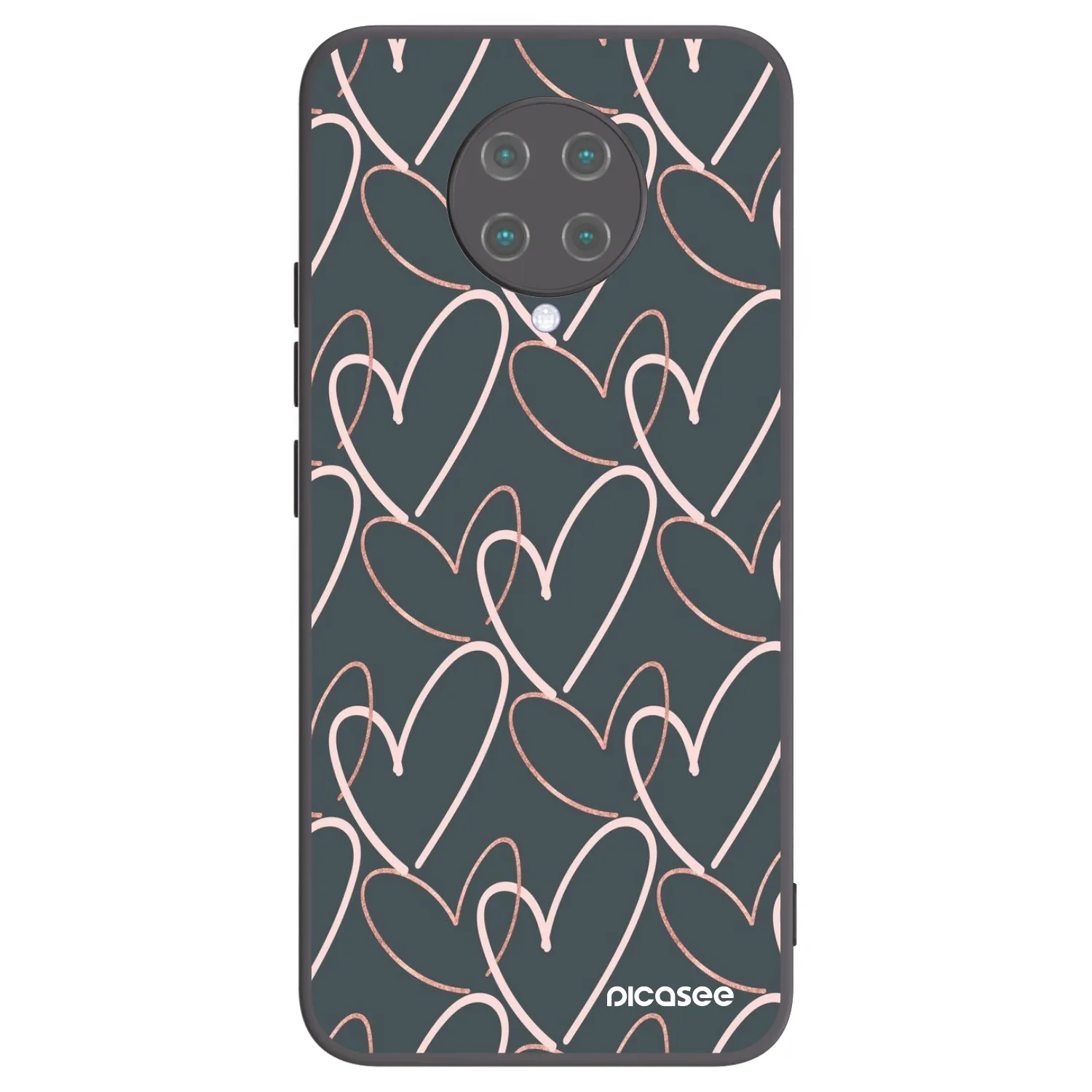 Picasee crna silikonska maskica za Xiaomi Poco F2 Pro - Lots of love