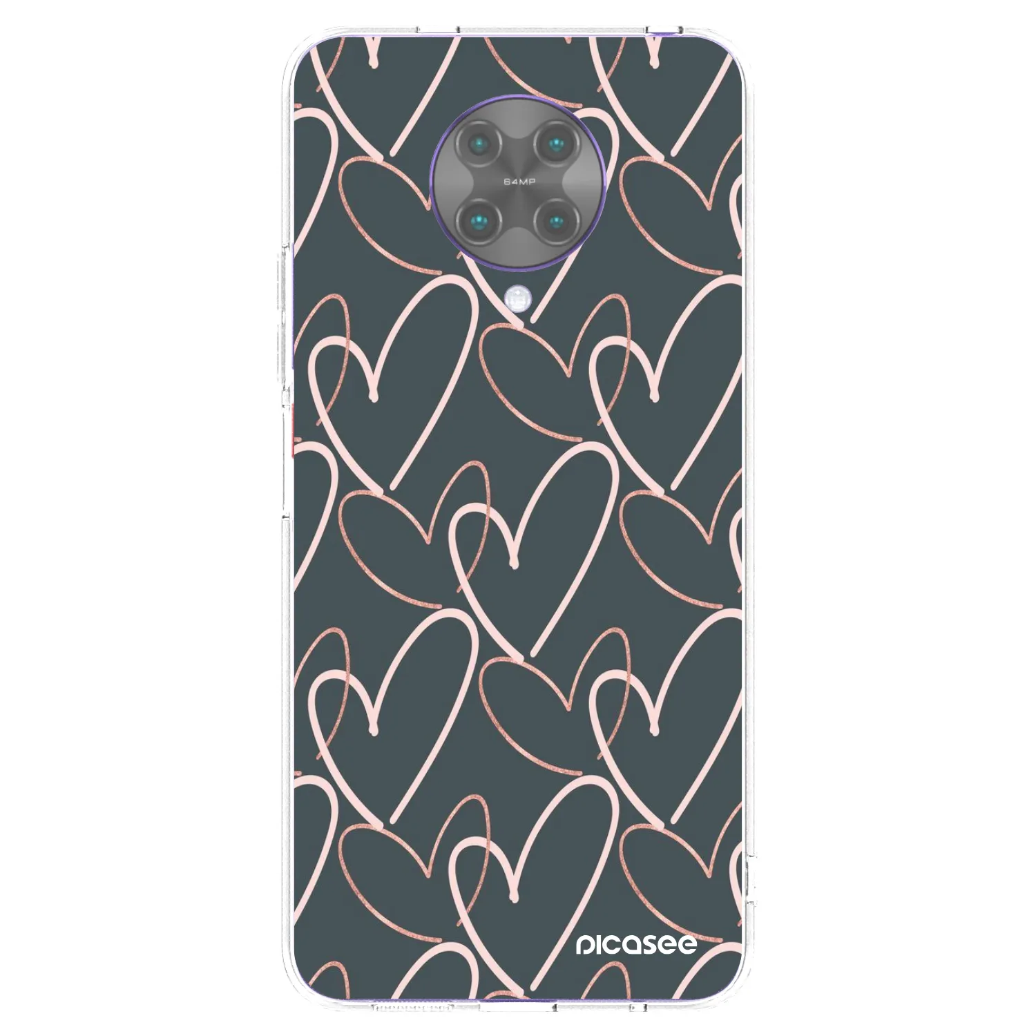 Picasee silikonska prozirna maskica za Xiaomi Poco F2 Pro - Lots of love