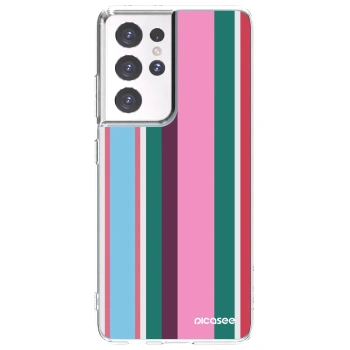 Picasee silikonska prozirna maskica za Samsung Galaxy S21 Ultra 5G G998B - Cabana club