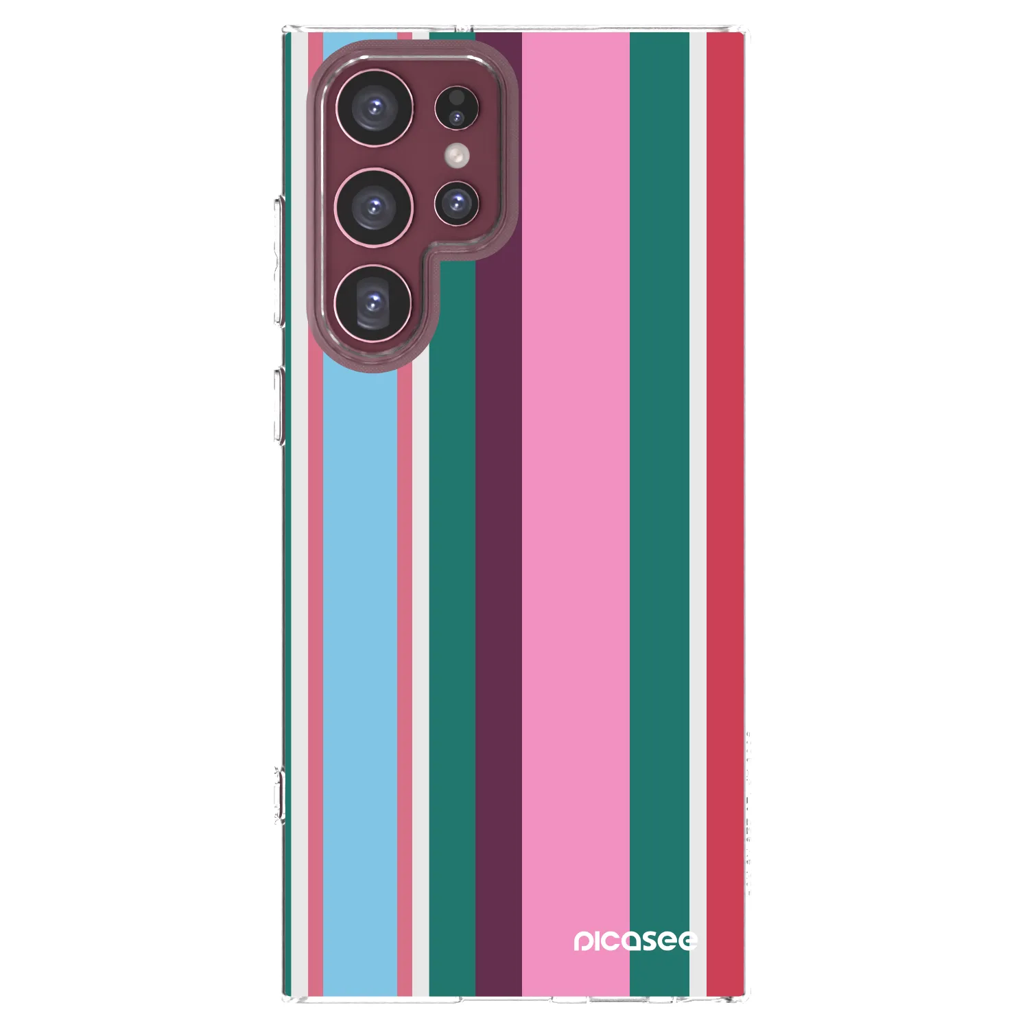 Picasee silikonska prozirna maskica za Samsung Galaxy S22 Ultra 5G - Cabana club