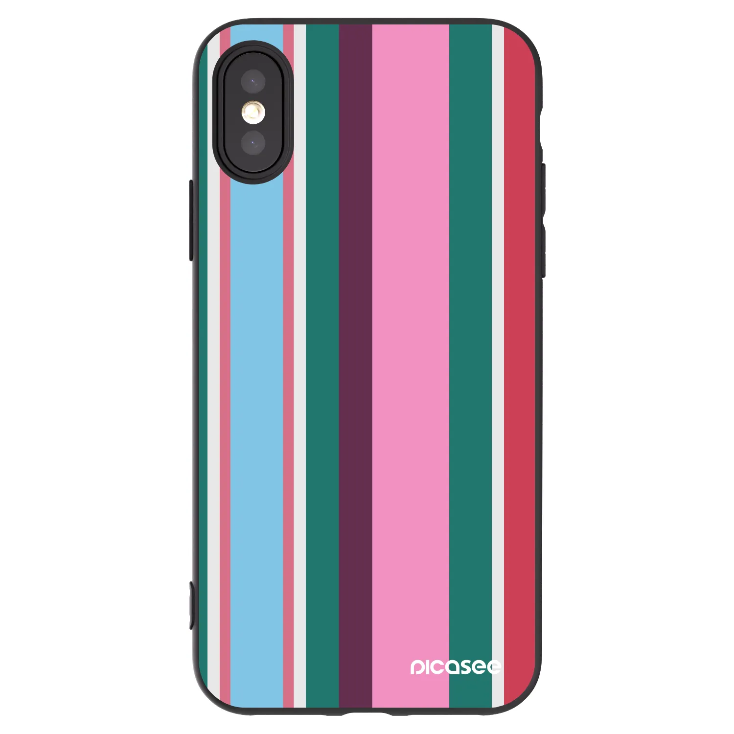 Picasee crna silikonska maskica za Apple iPhone X/XS - Cabana club