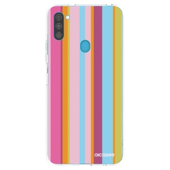 Picasee silikonska prozirna maskica za Samsung Galaxy M11 - Golden hour